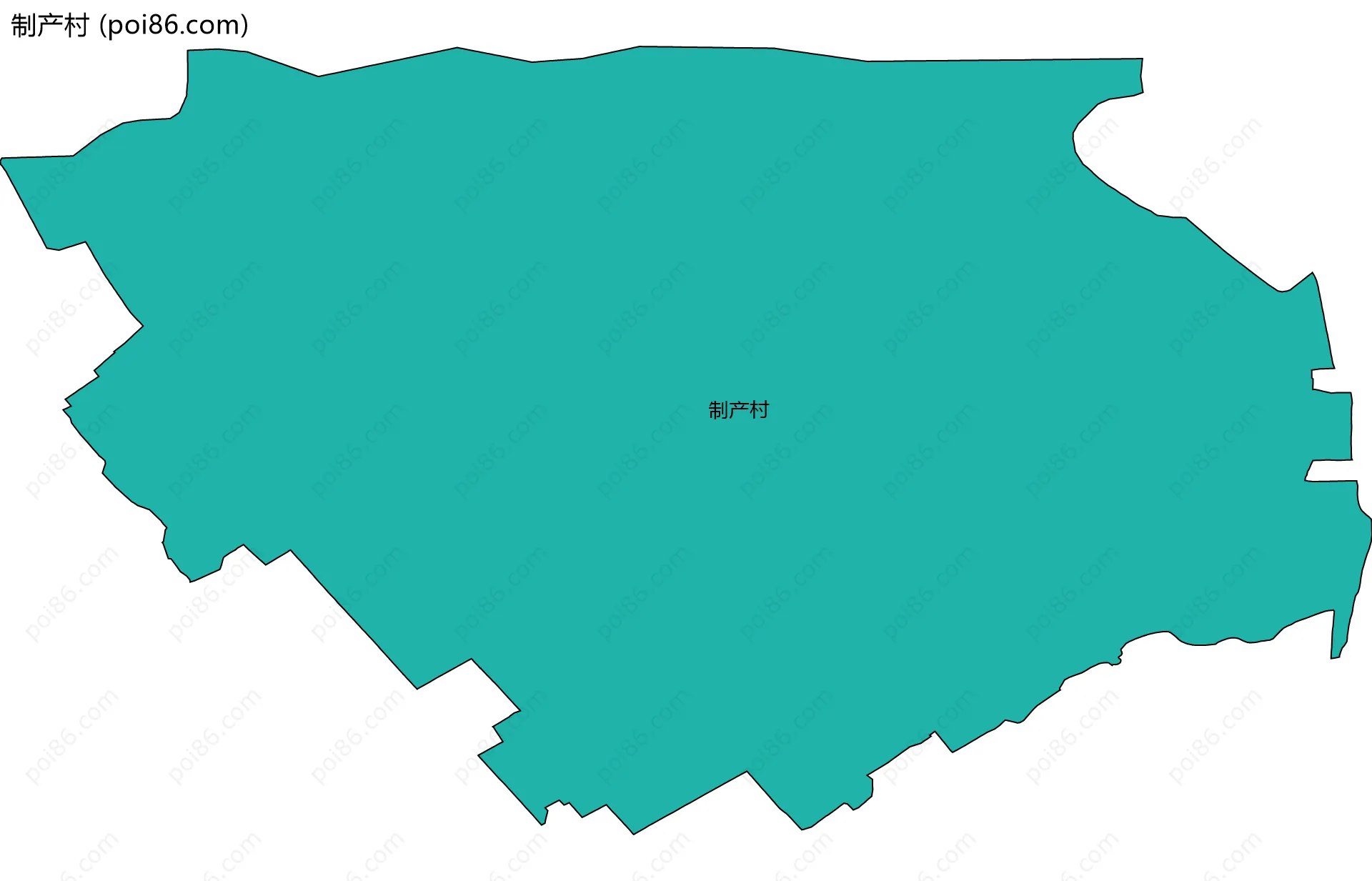 制产村边界地图