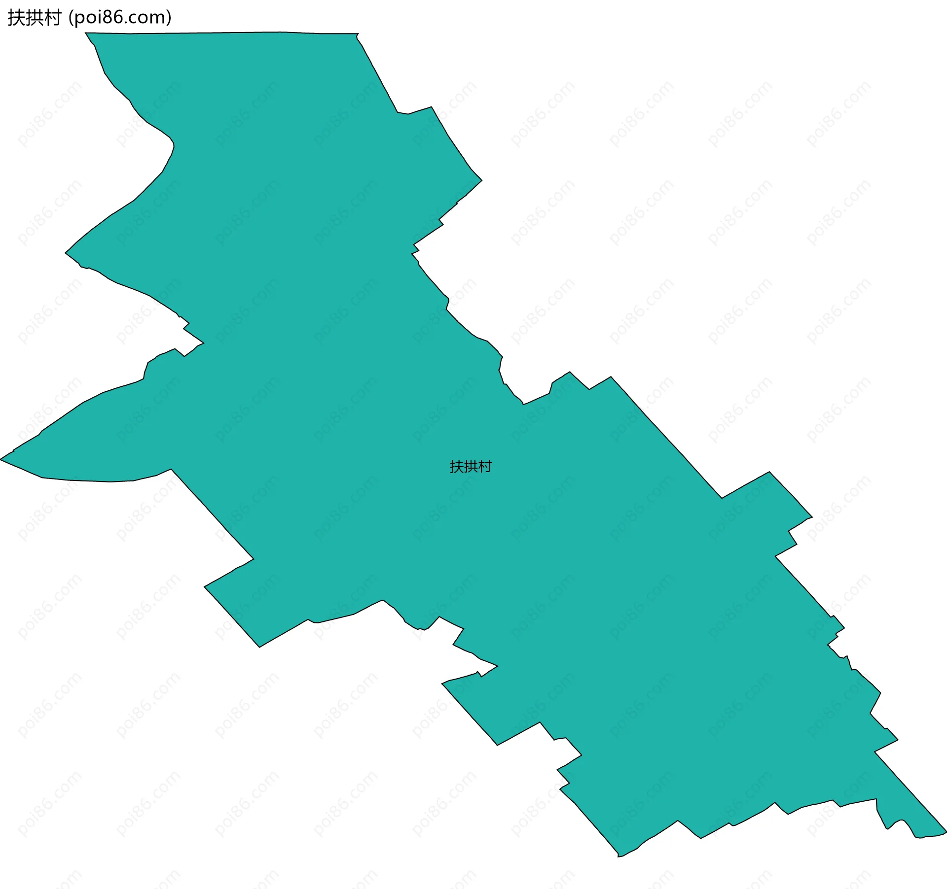 扶拱村边界地图