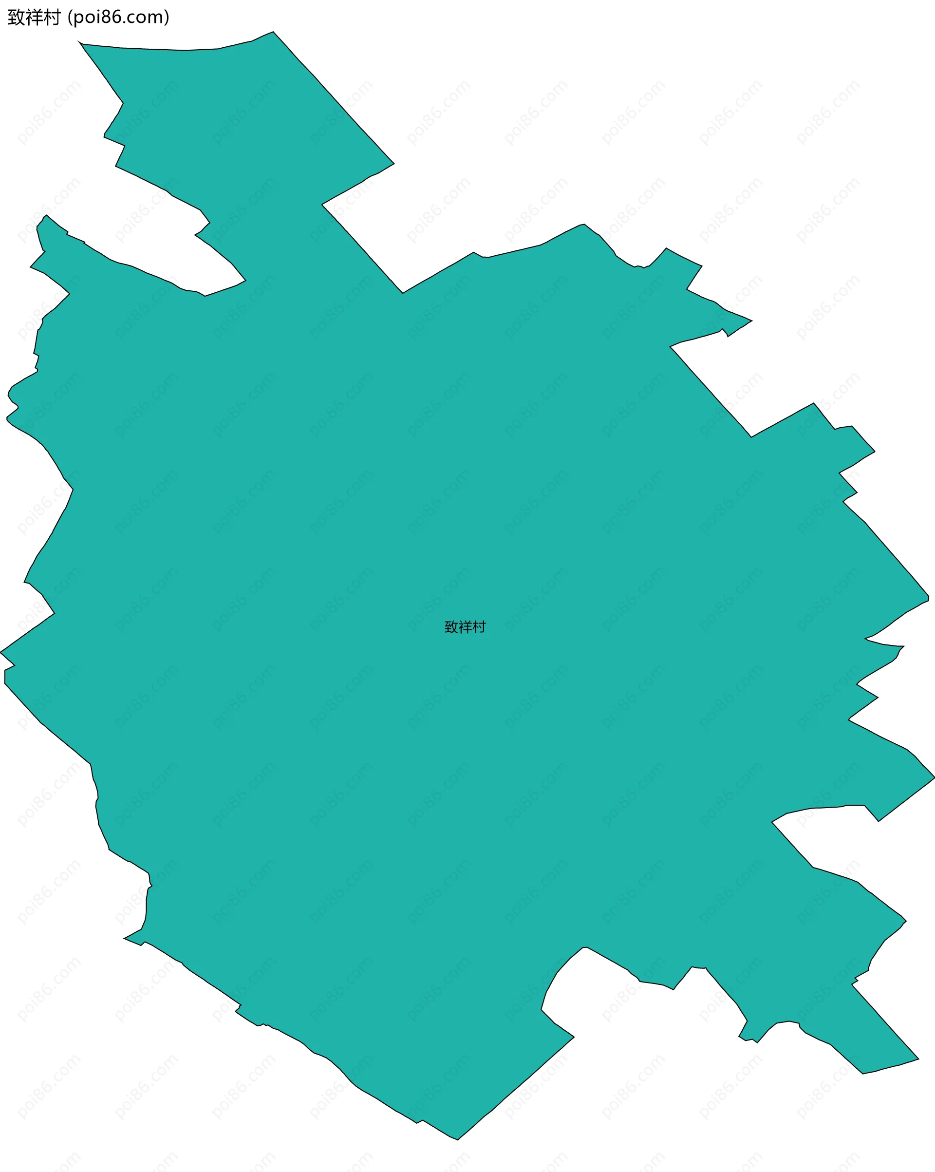 致祥村边界地图