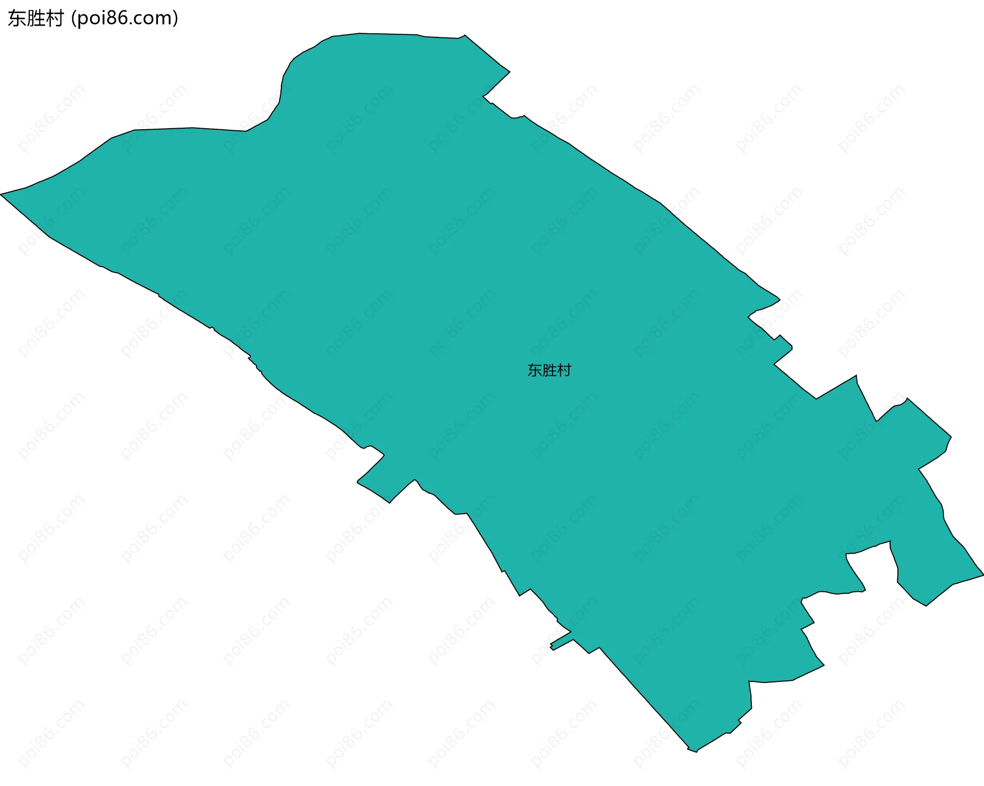 东胜村边界地图