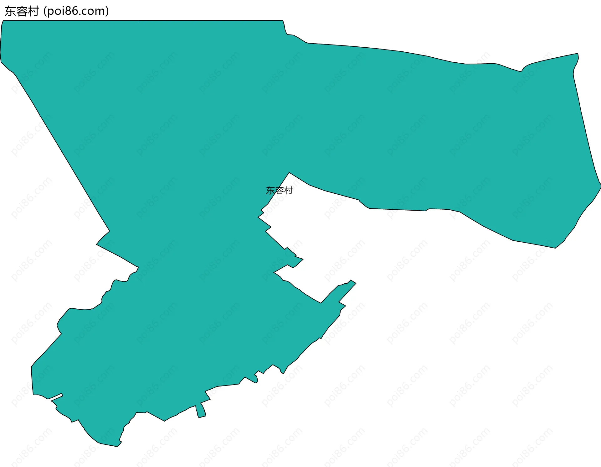 东容村边界地图