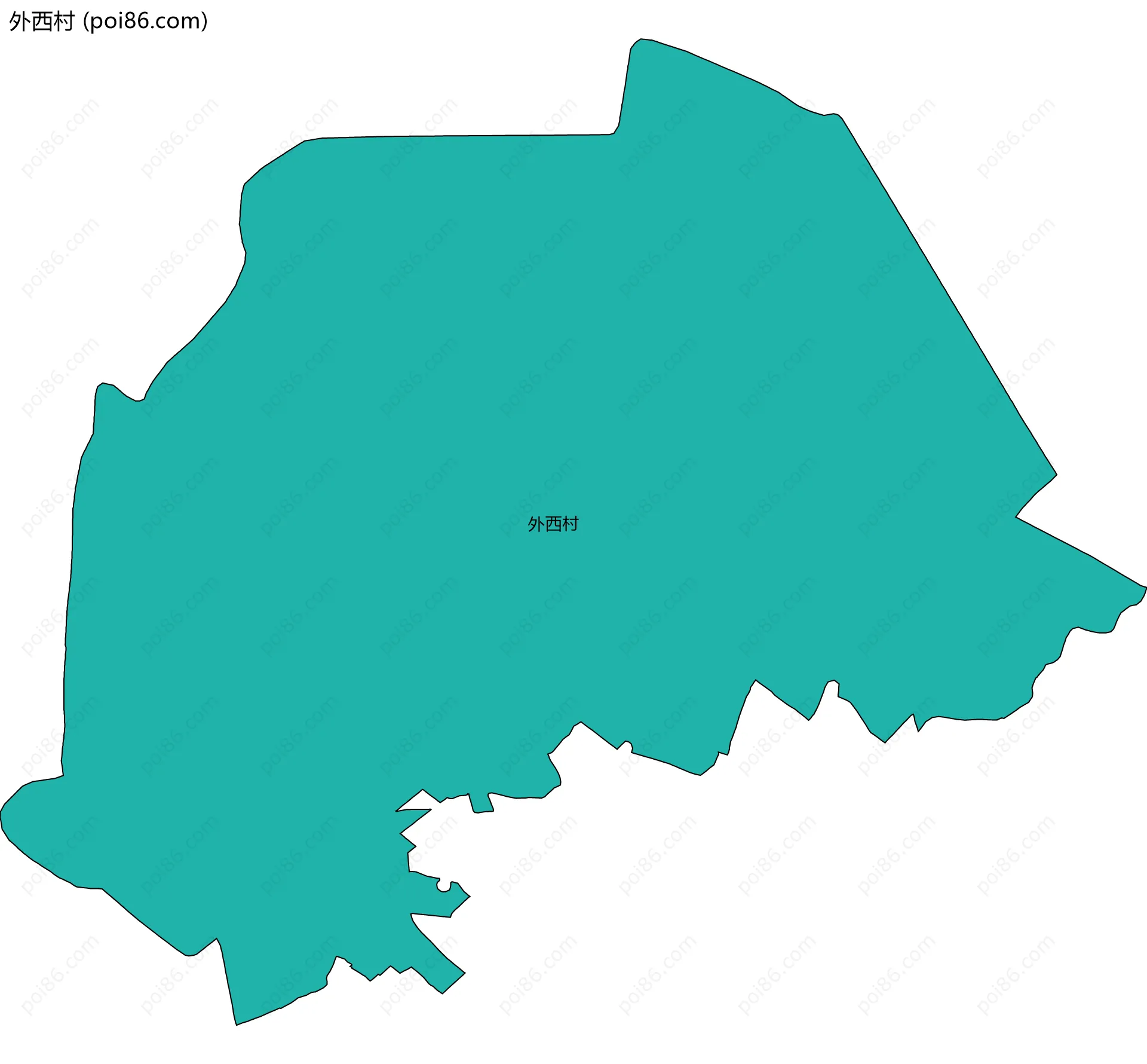 外西村边界地图