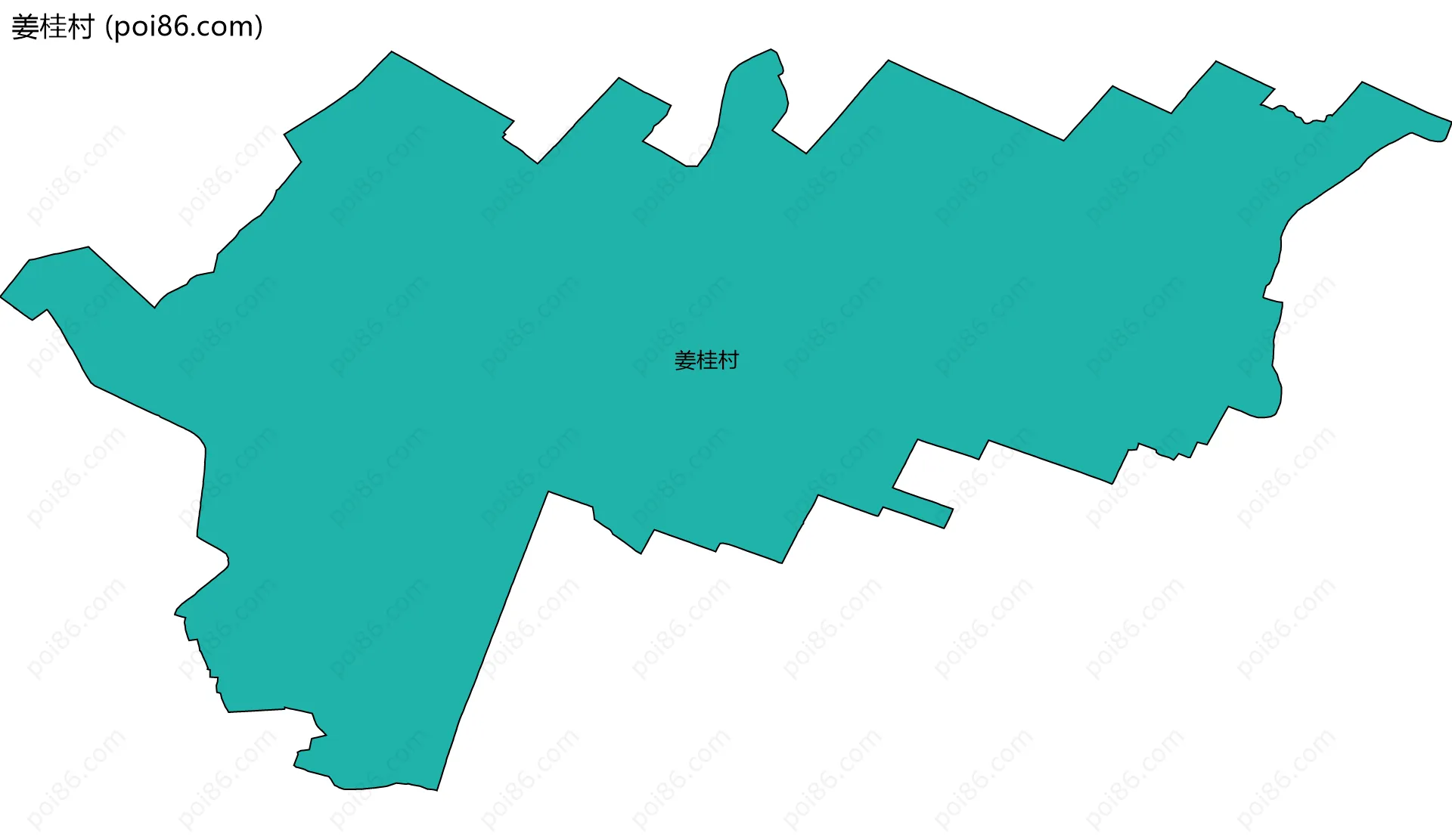 姜桂村边界地图
