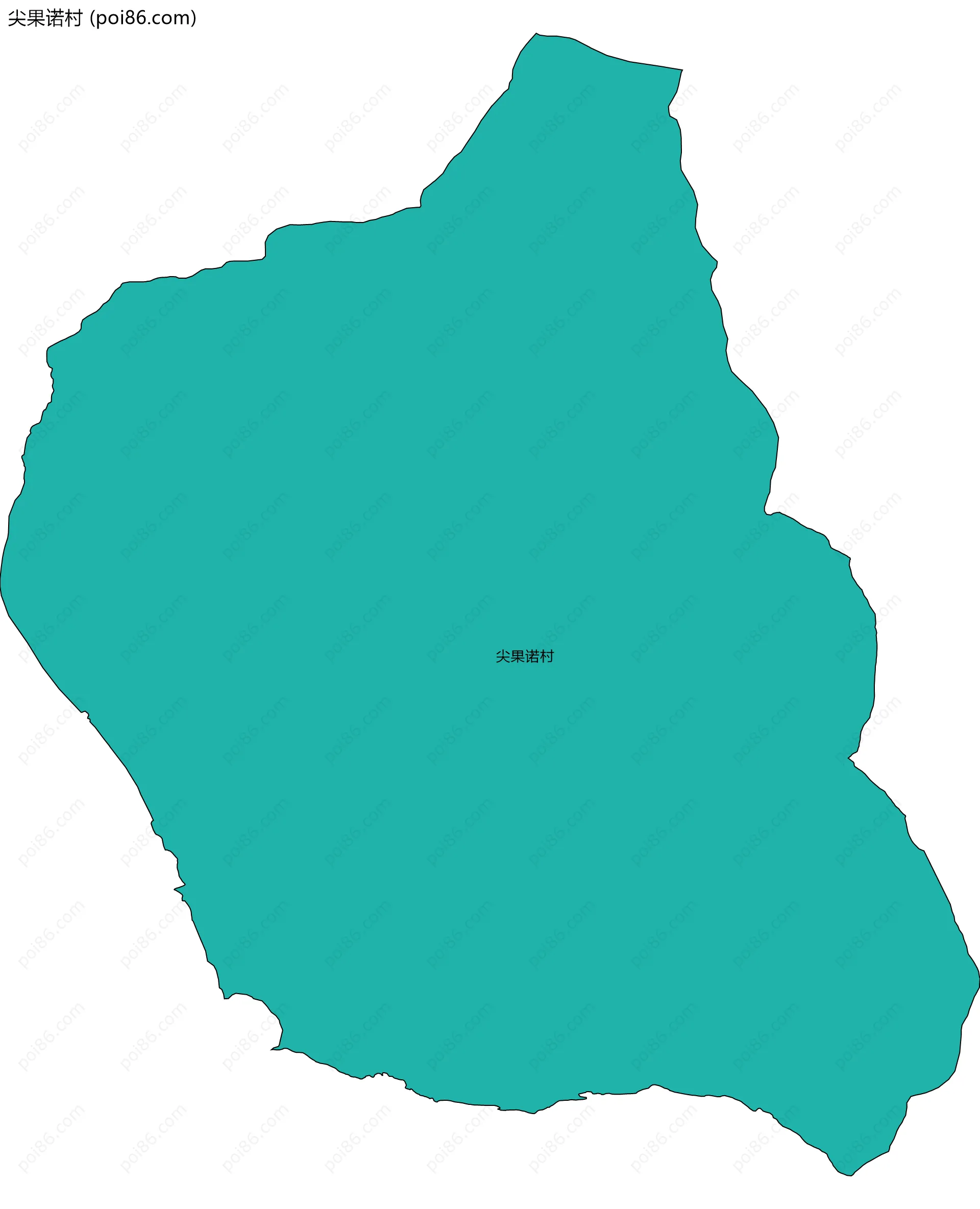 尖果诺村边界地图
