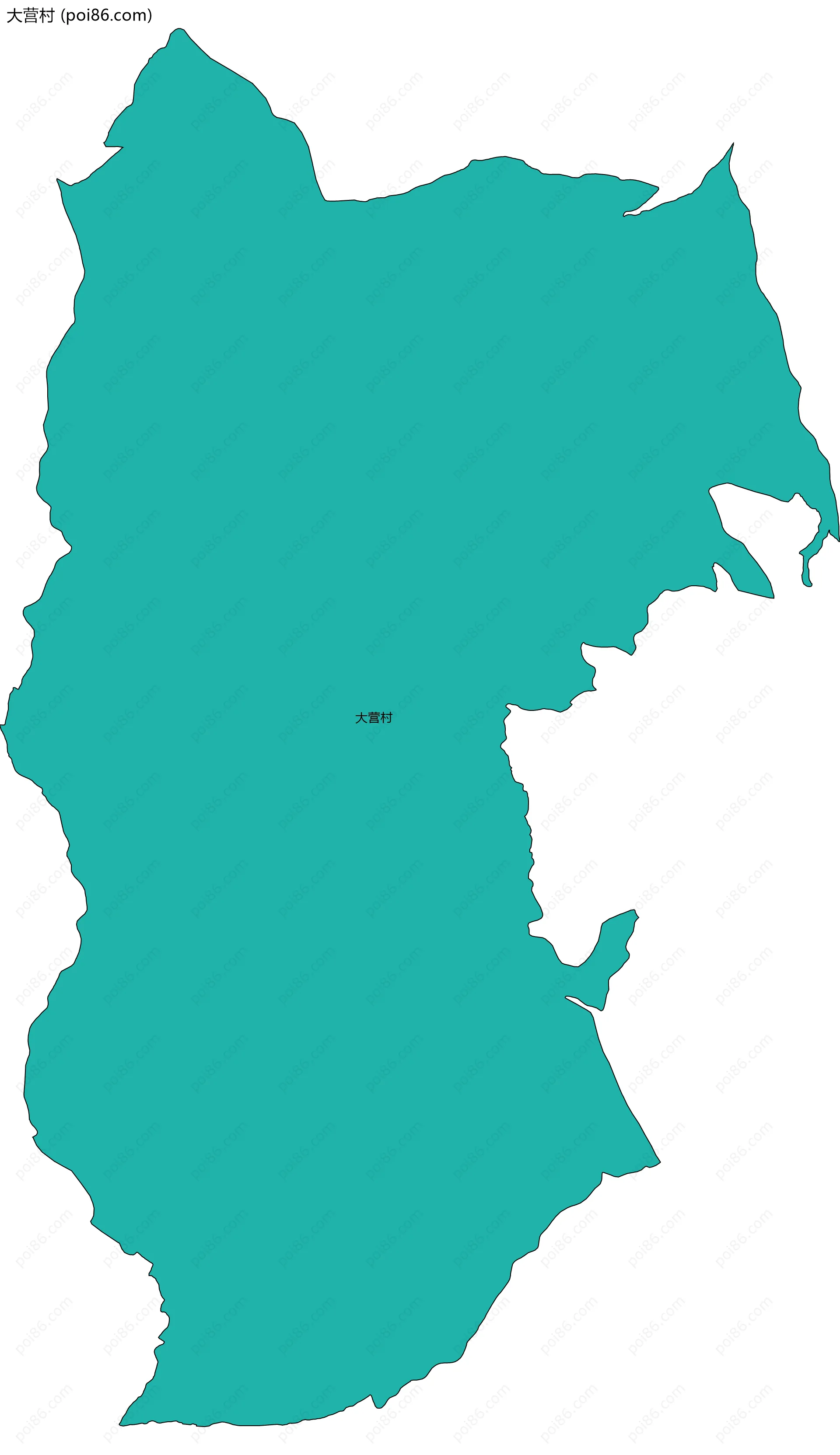 大营村边界地图