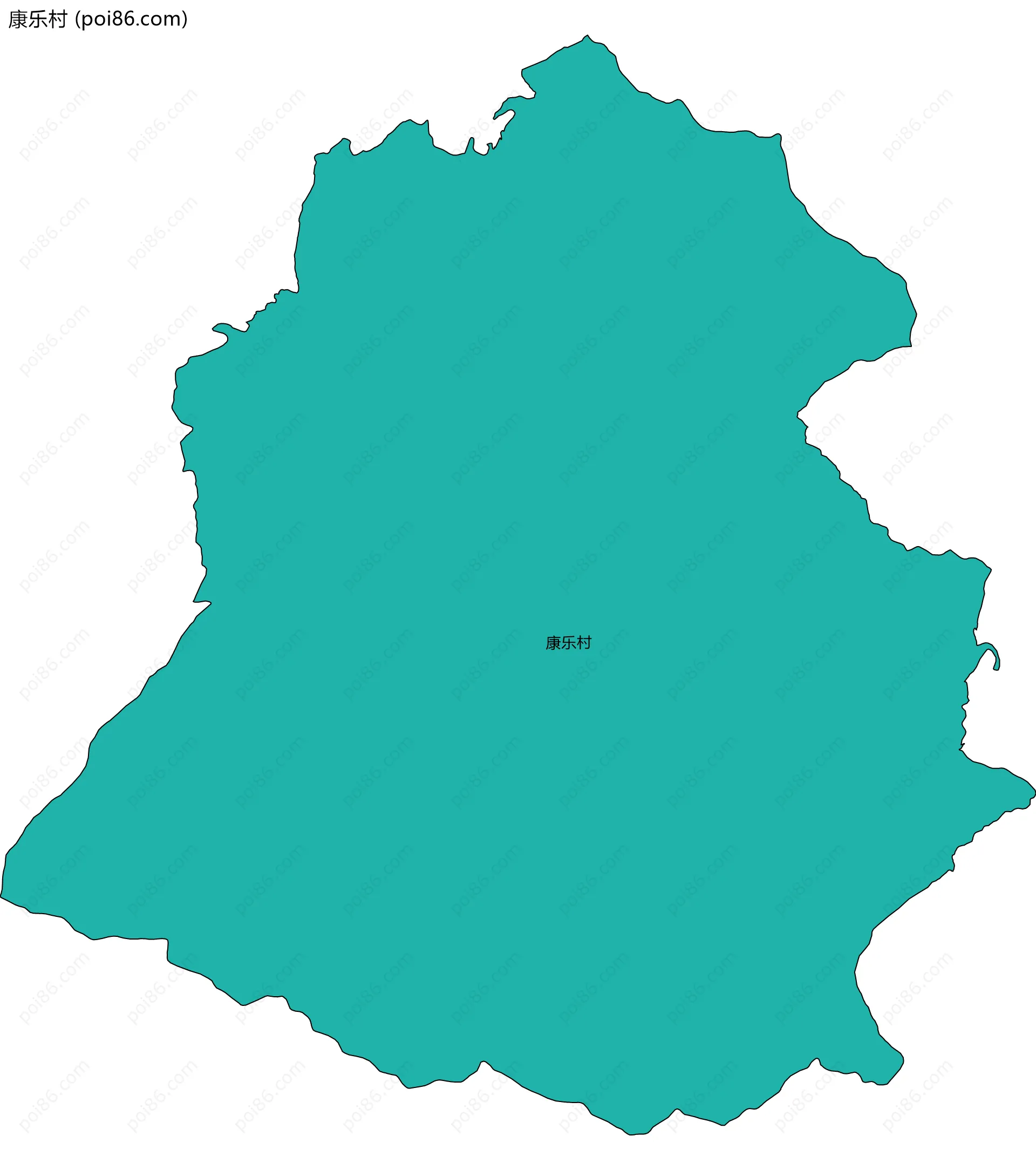 康乐村边界地图