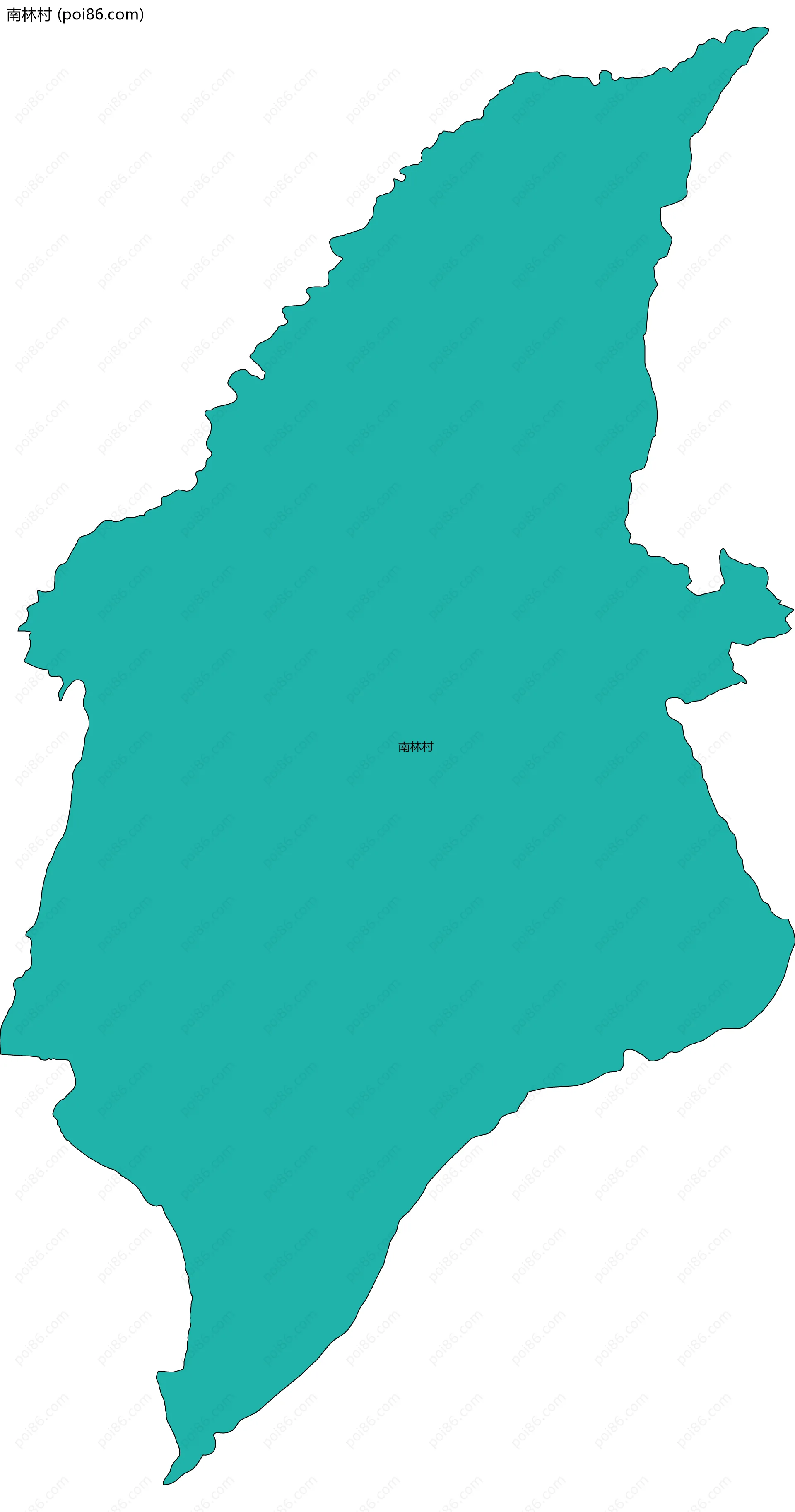 南林村边界地图