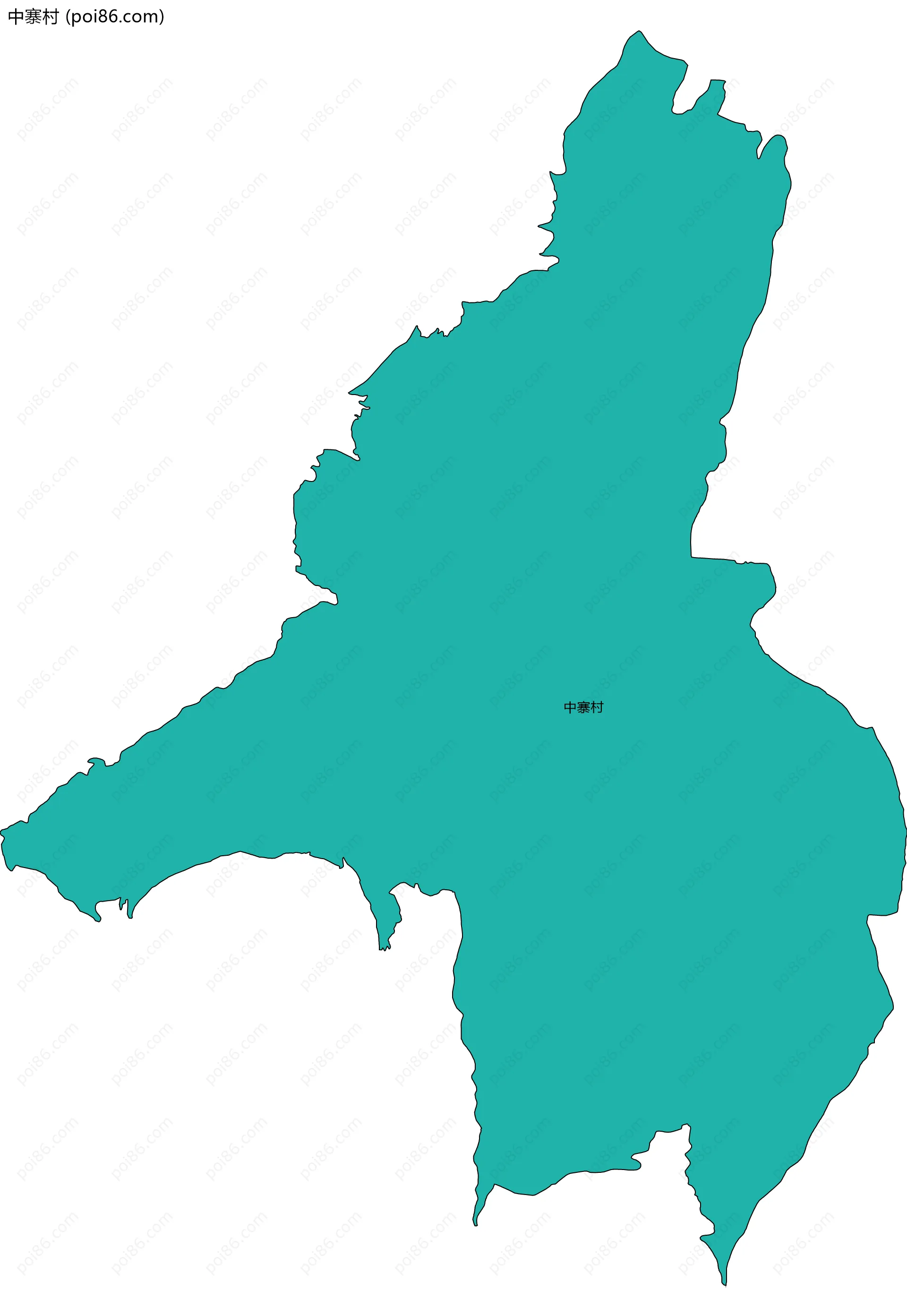 中寨村边界地图