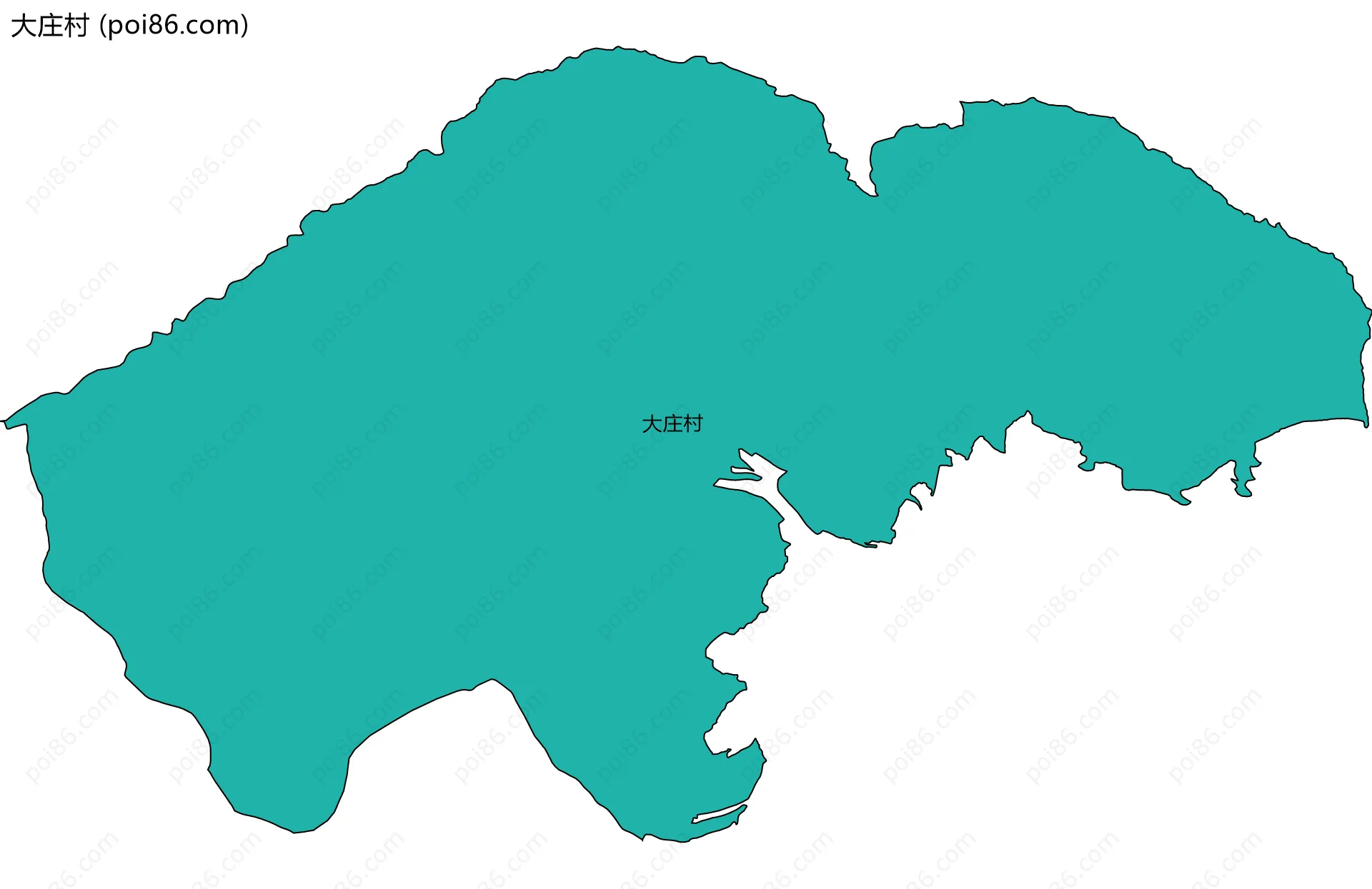 大庄村边界地图