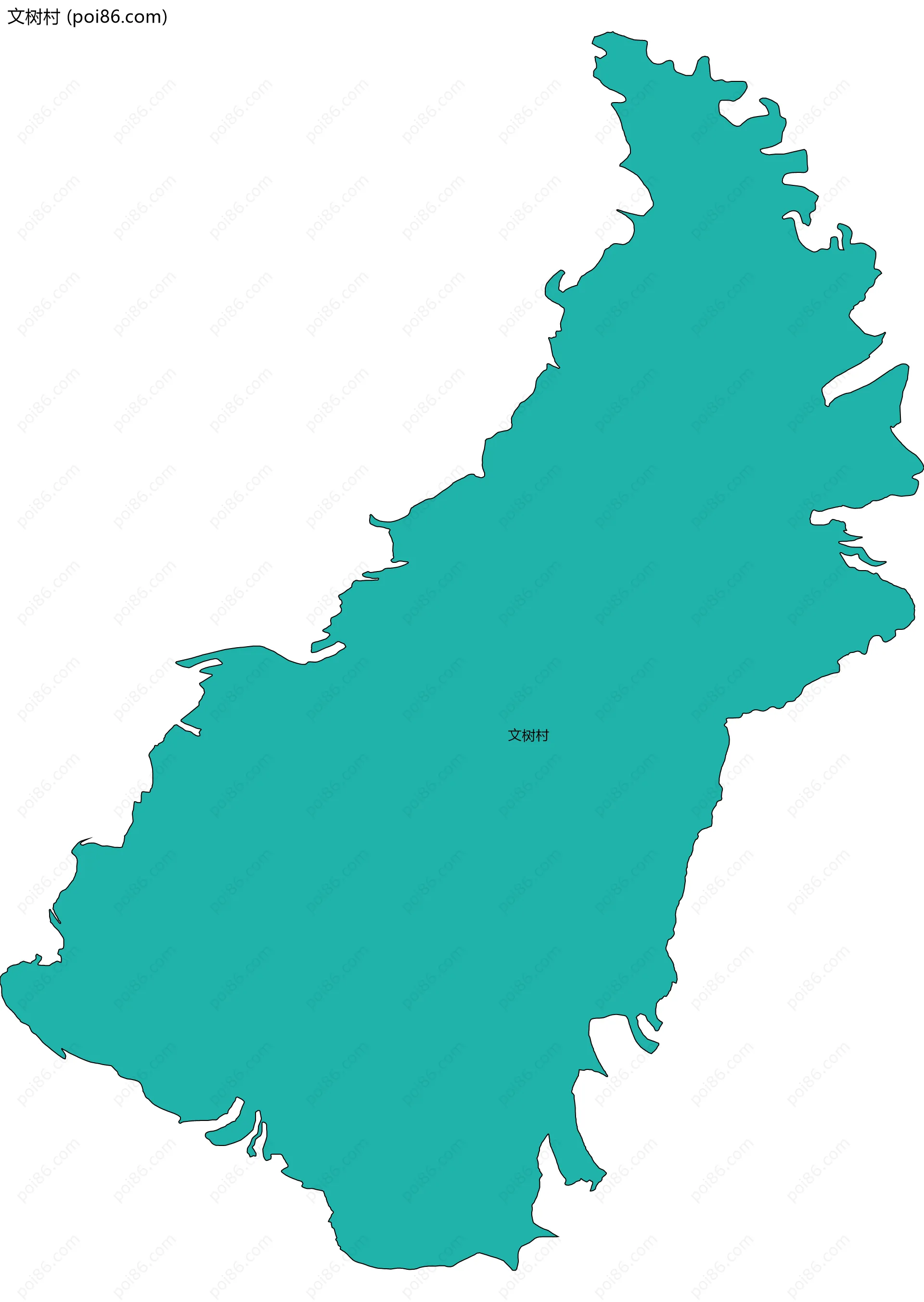 文树村边界地图