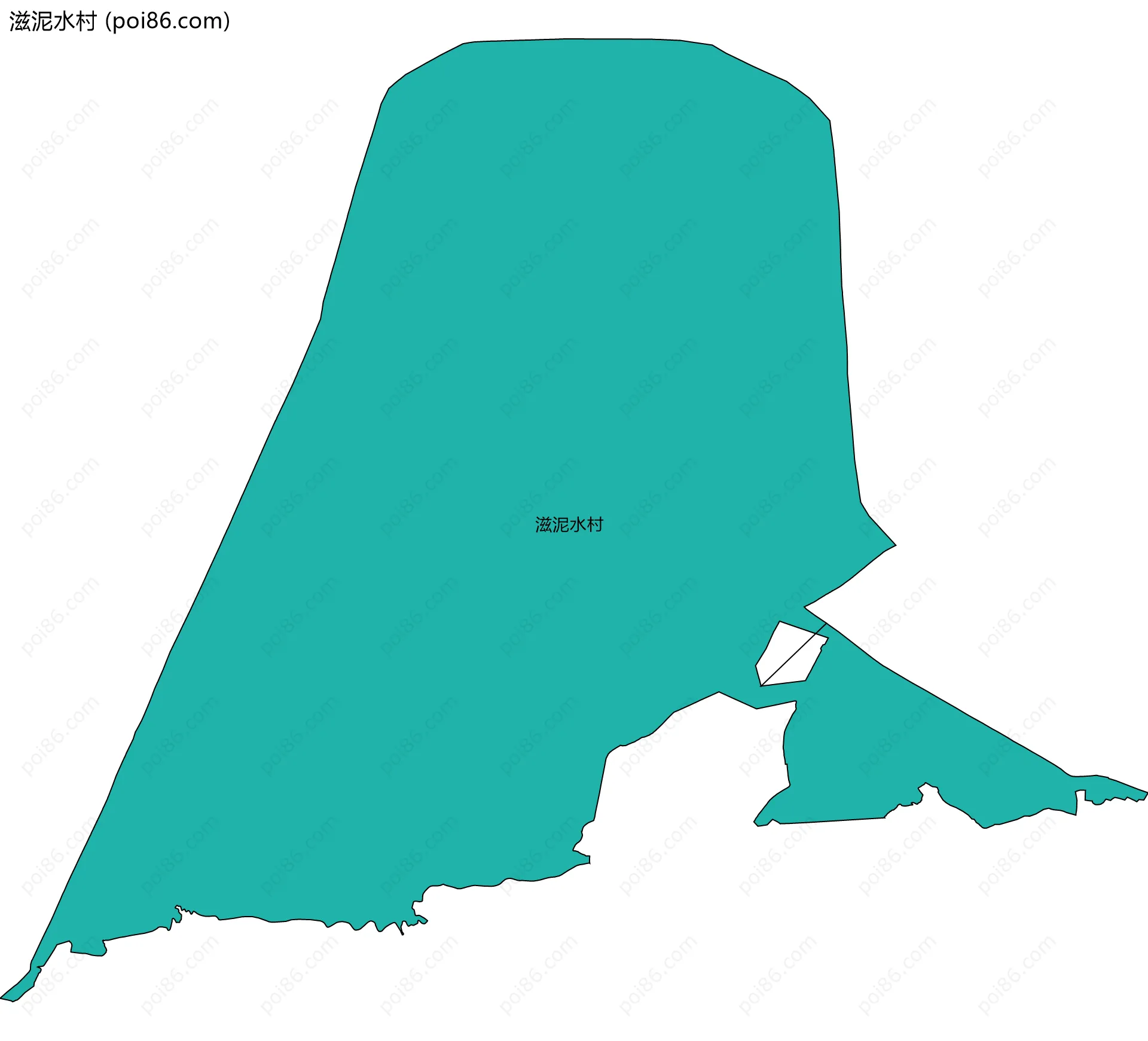 滋泥水村边界地图