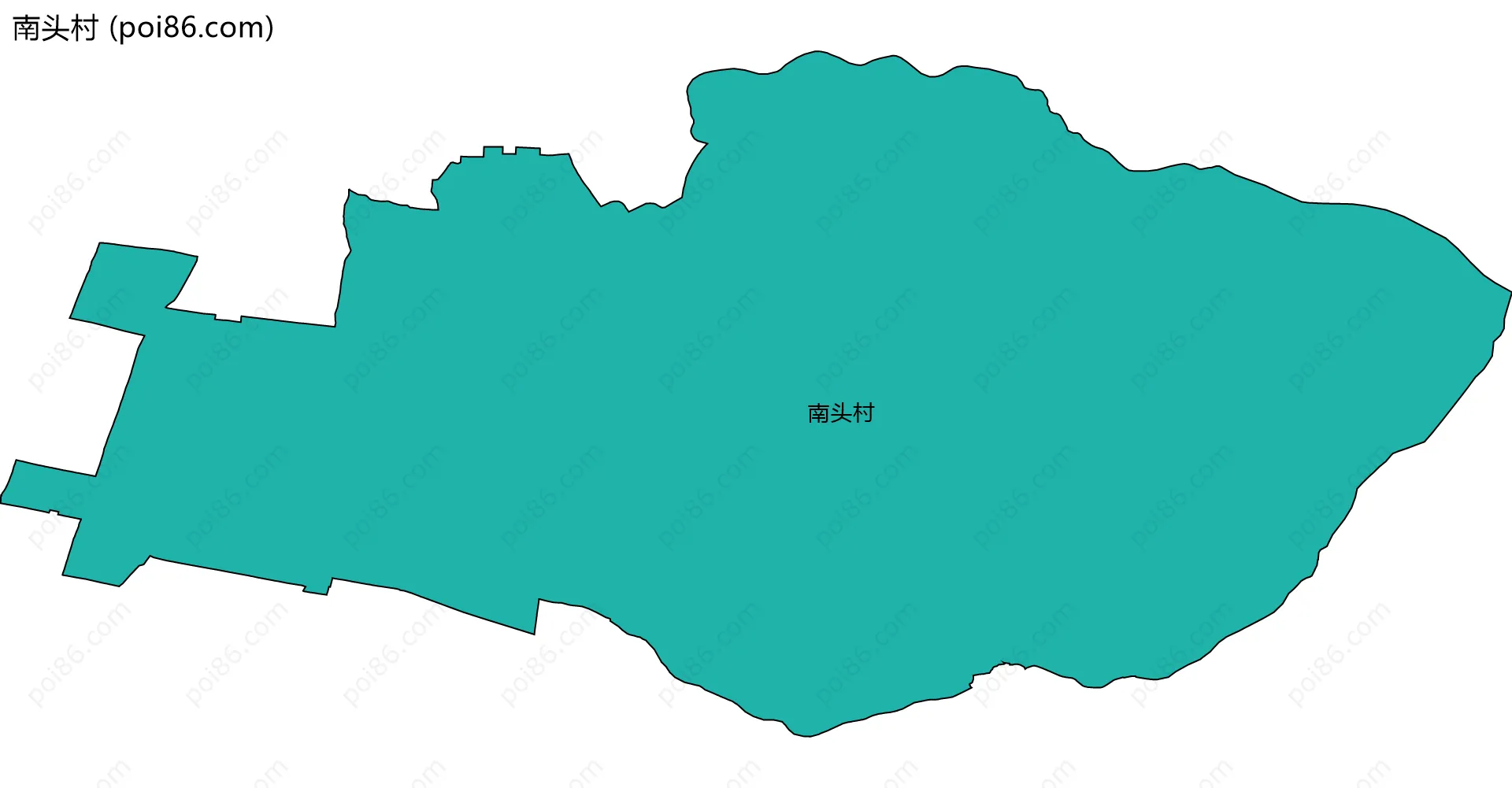 南头村边界地图