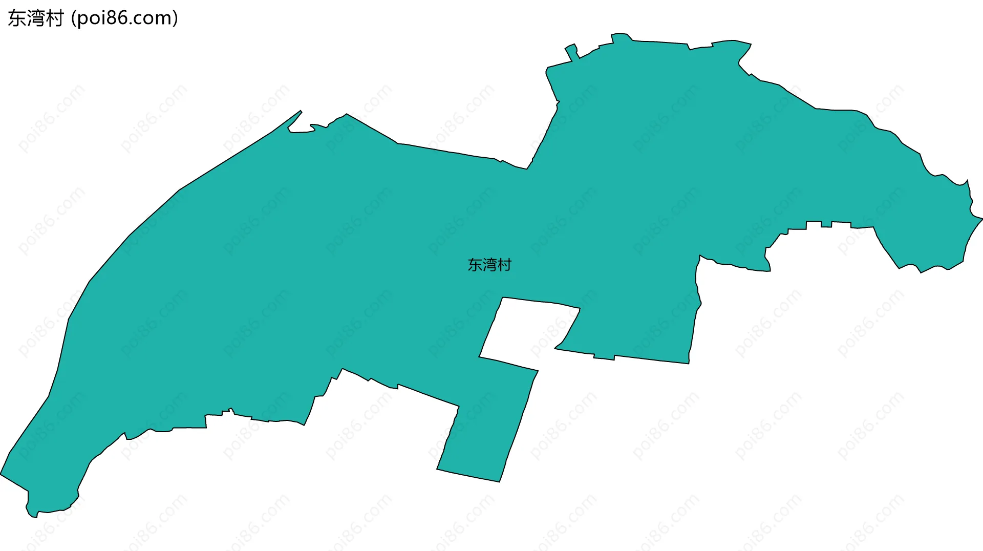 东湾村边界地图