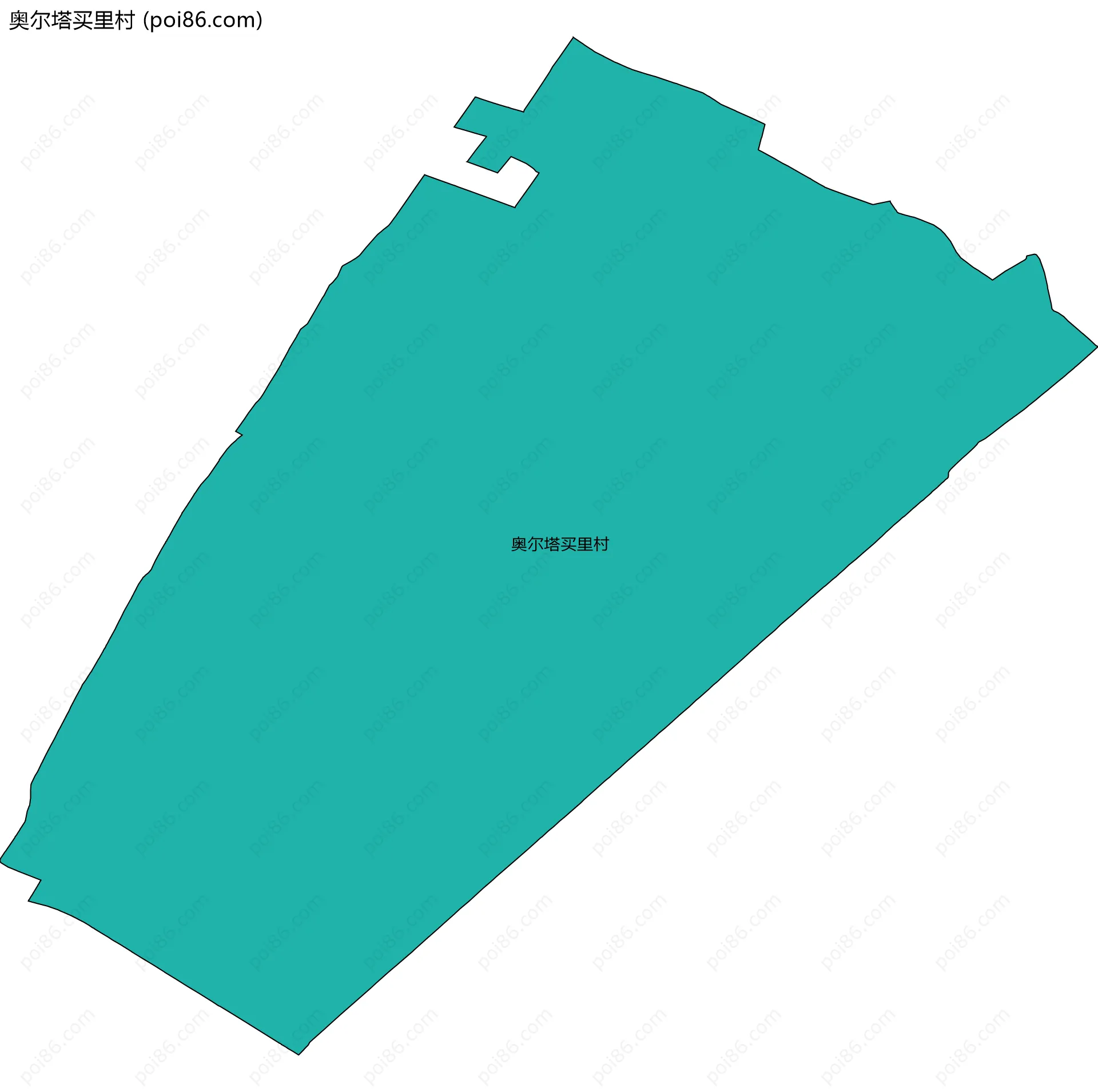 奥尔塔买里村边界地图