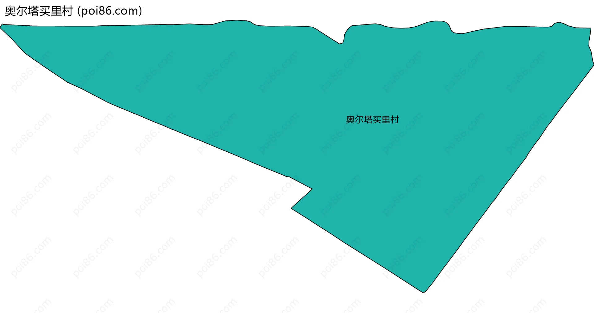 奥尔塔买里村边界地图