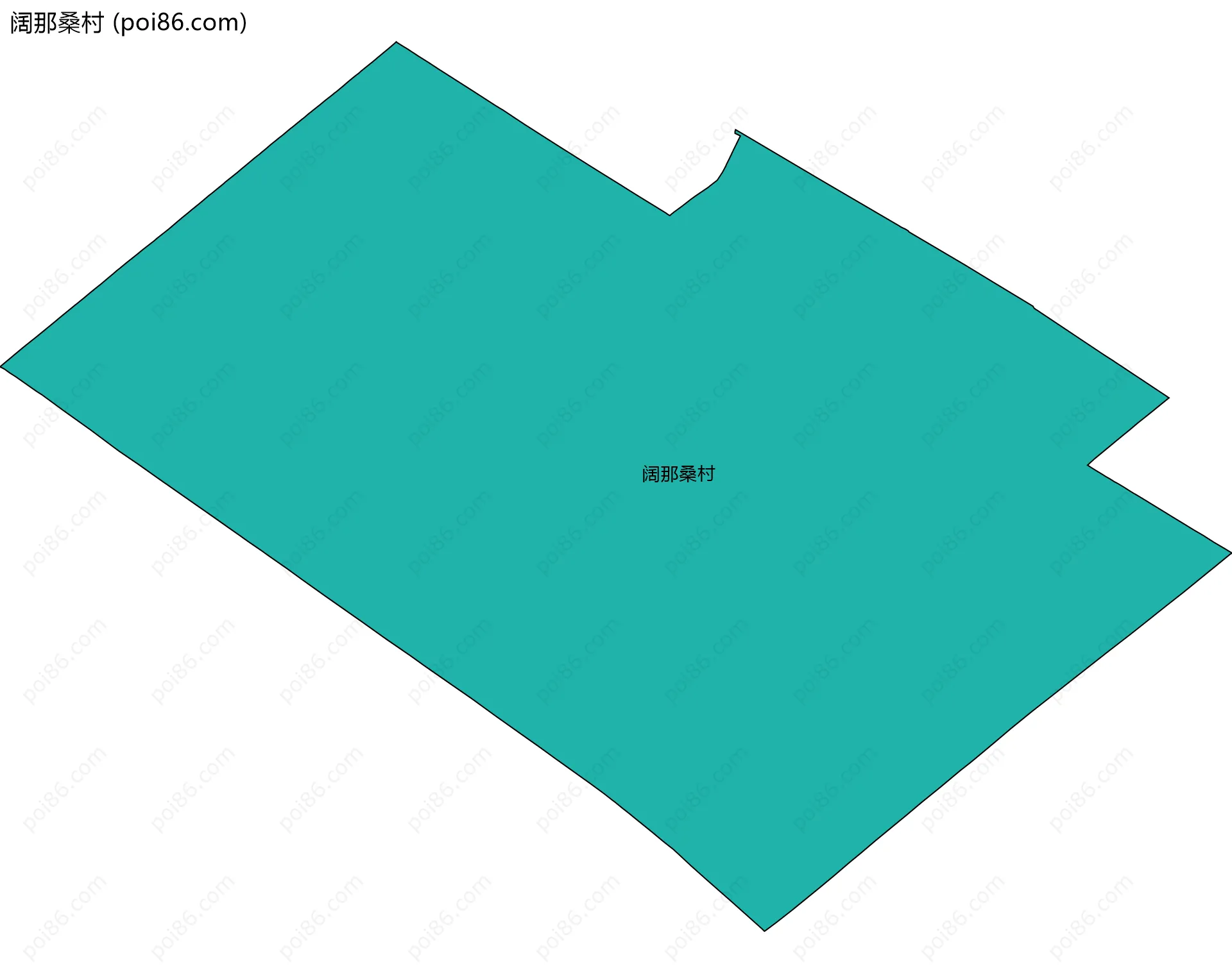 阔那桑村边界地图