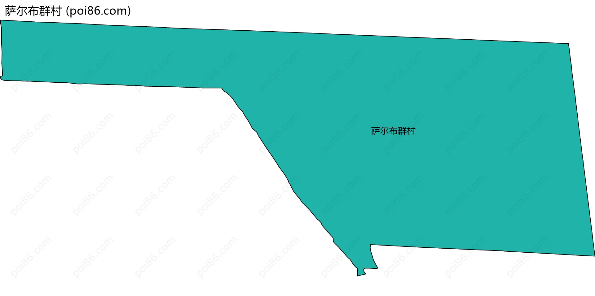 萨尔布群村边界地图