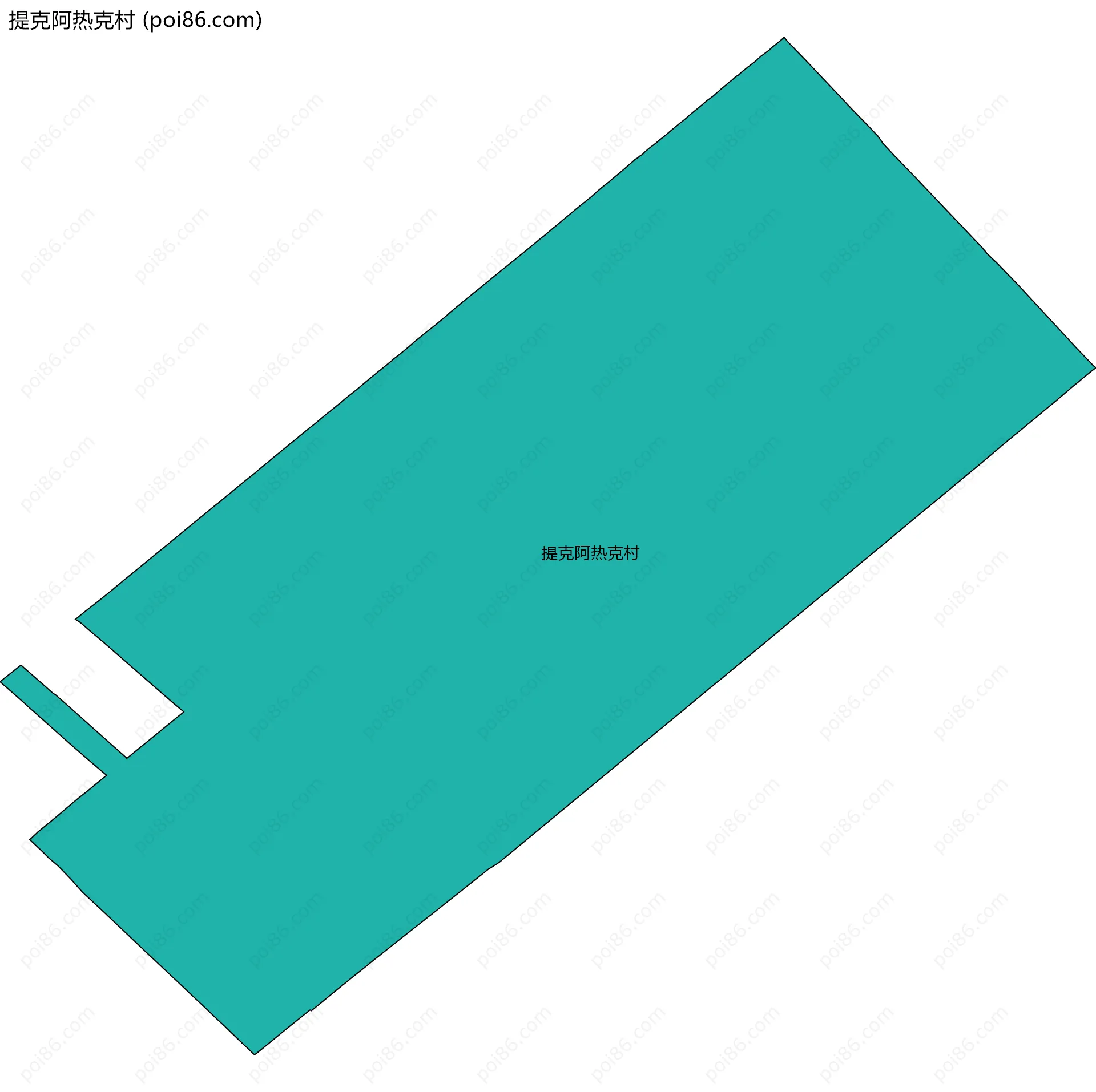 提克阿热克村边界地图