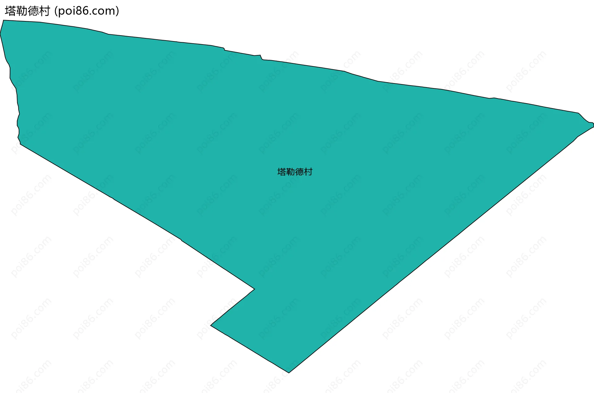 塔勒德村边界地图
