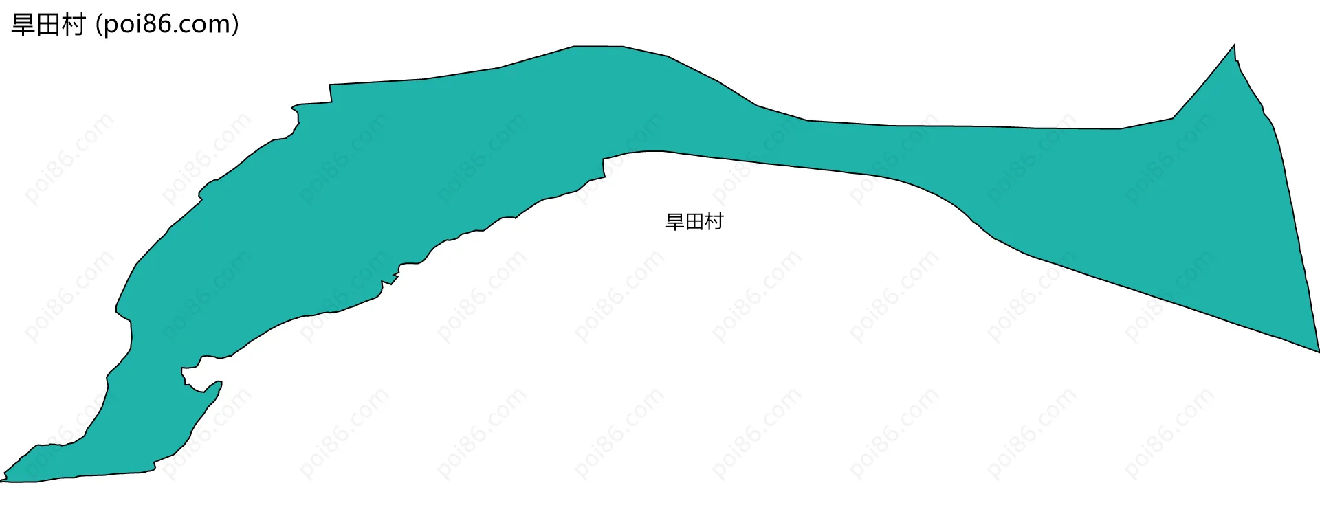 旱田村边界地图