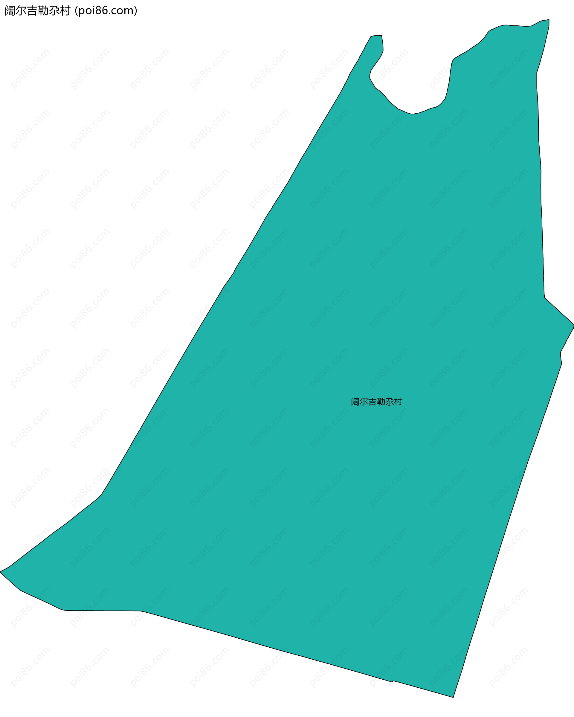 阔尔吉勒尕村边界地图