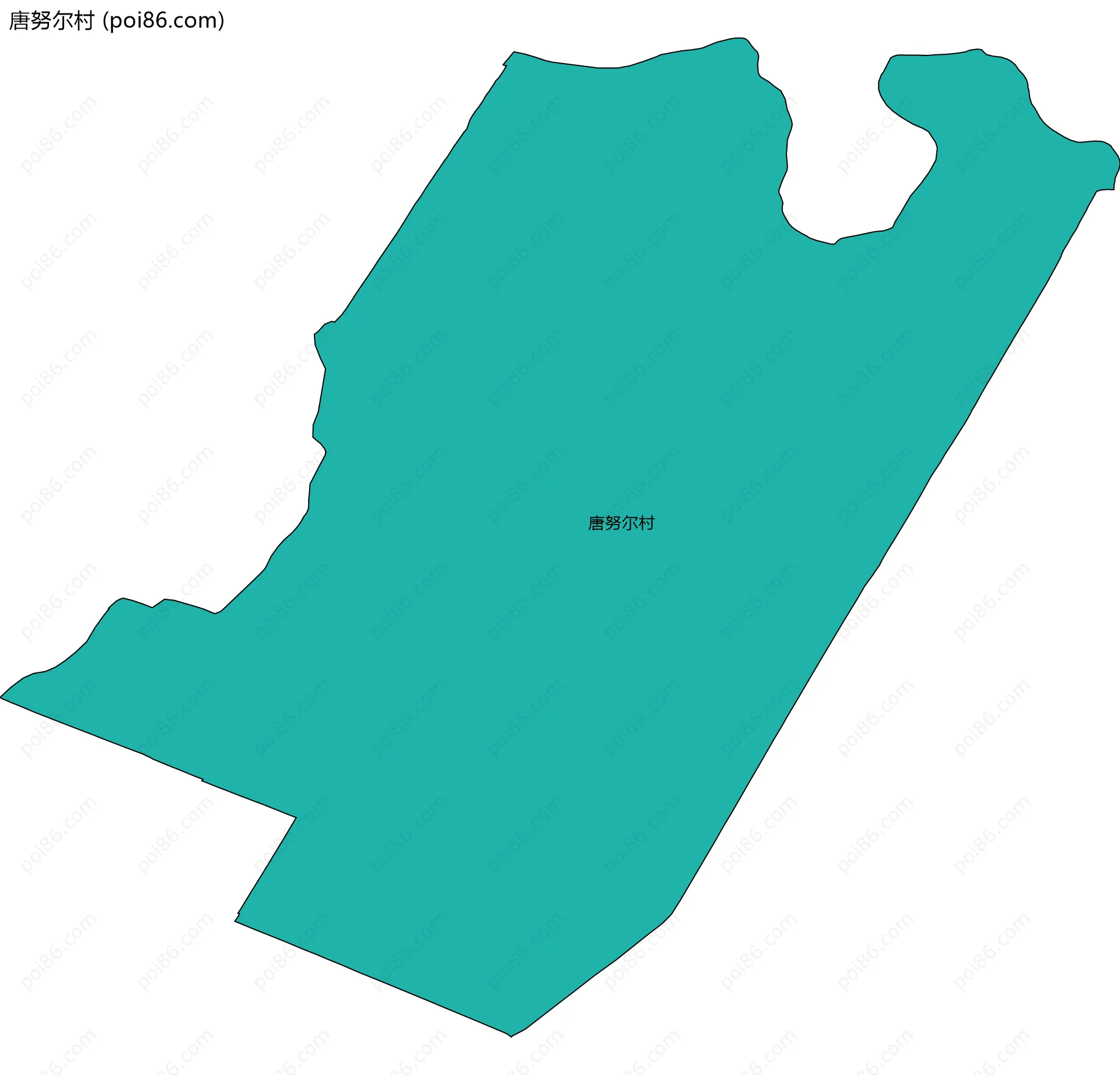 唐努尔村边界地图