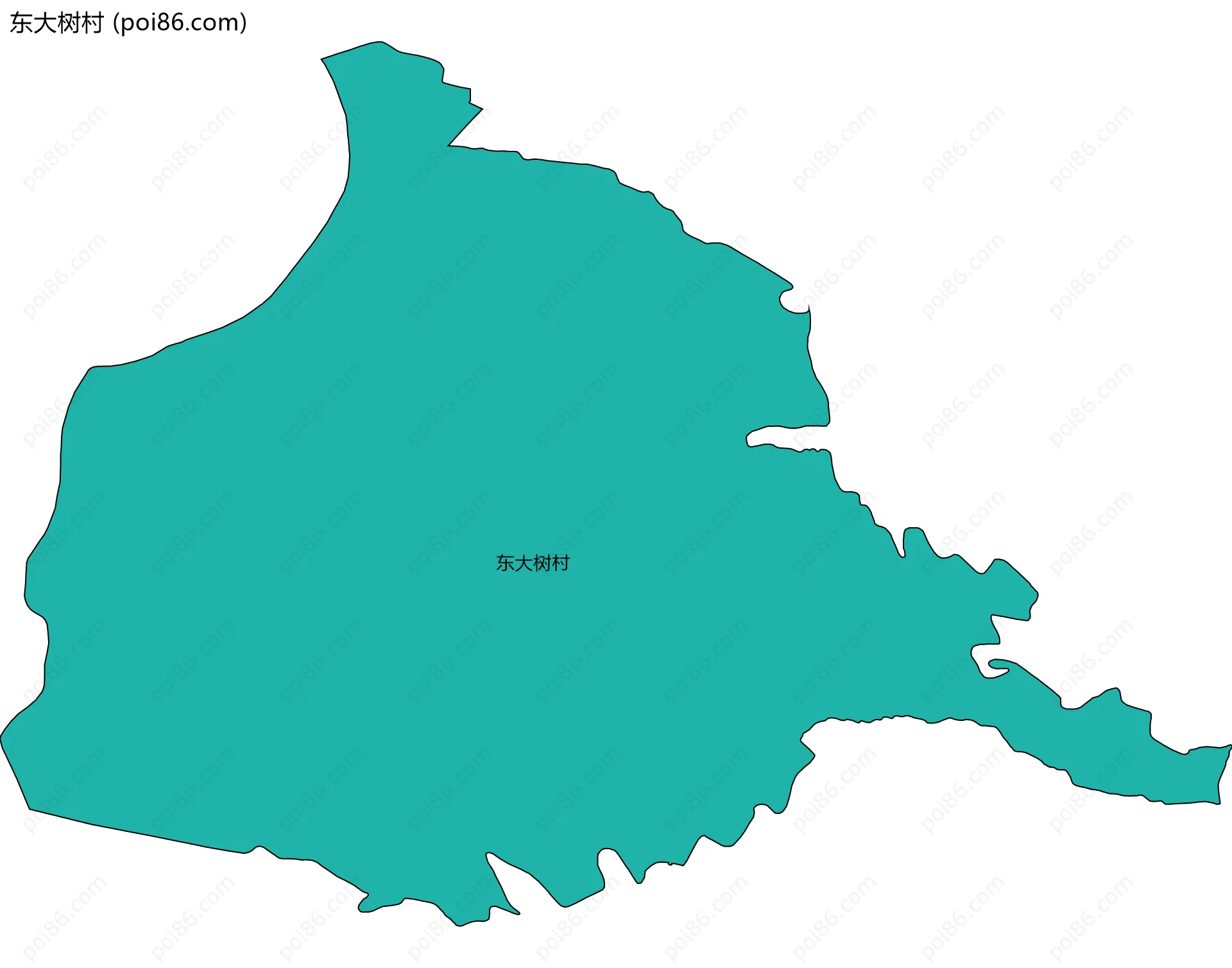 东大树村边界地图