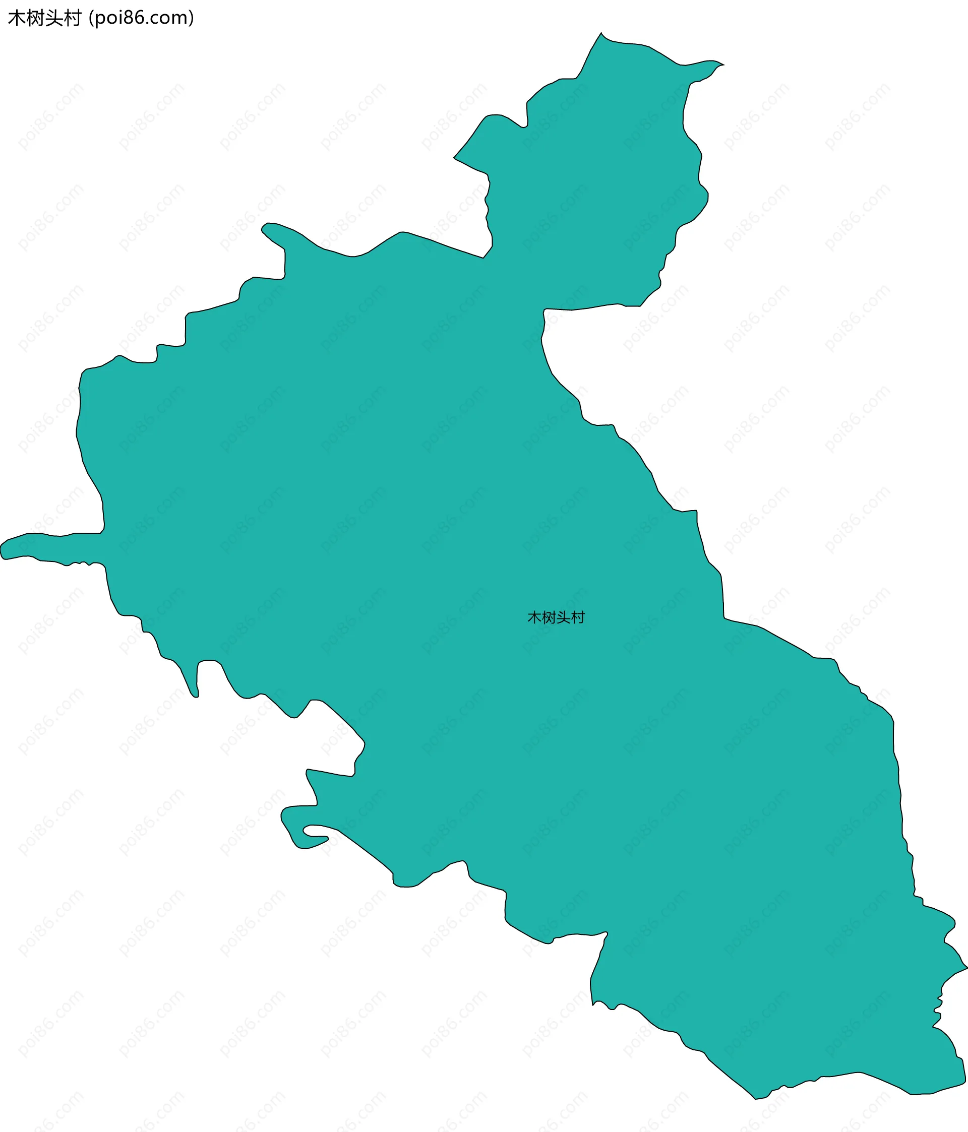木树头村边界地图