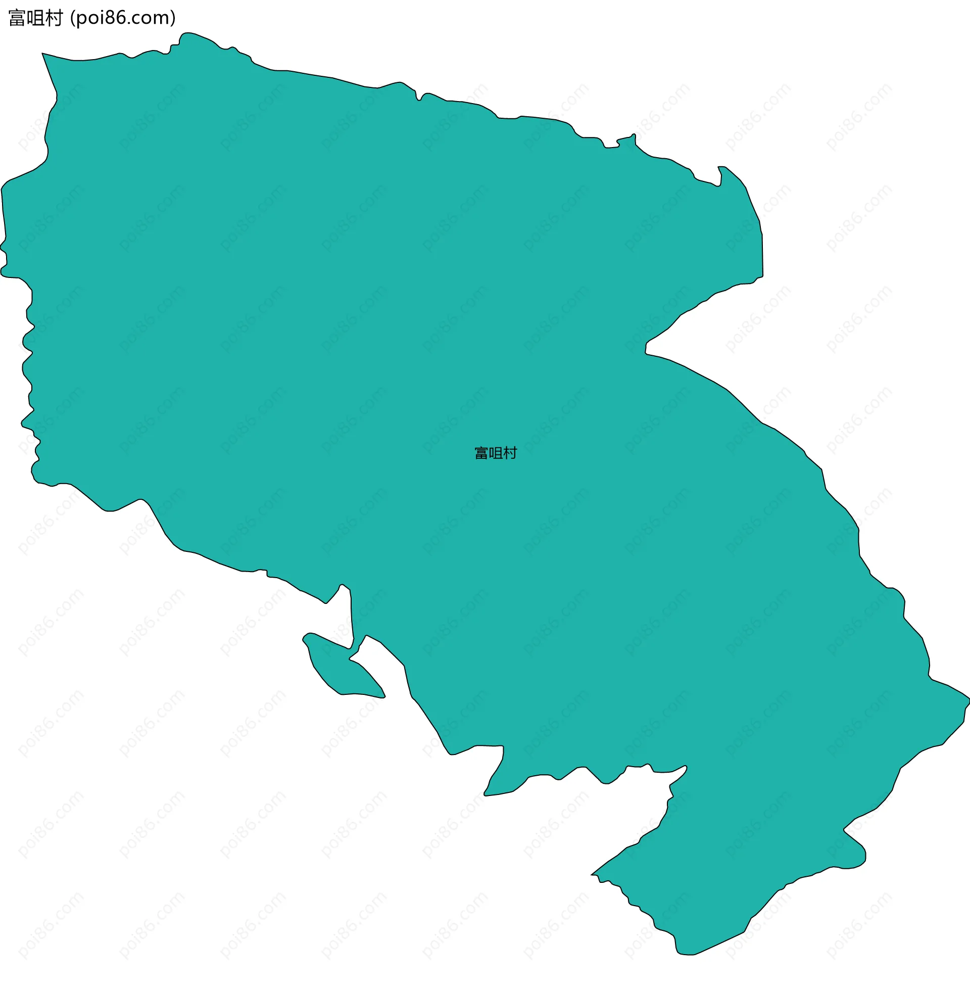 富咀村边界地图