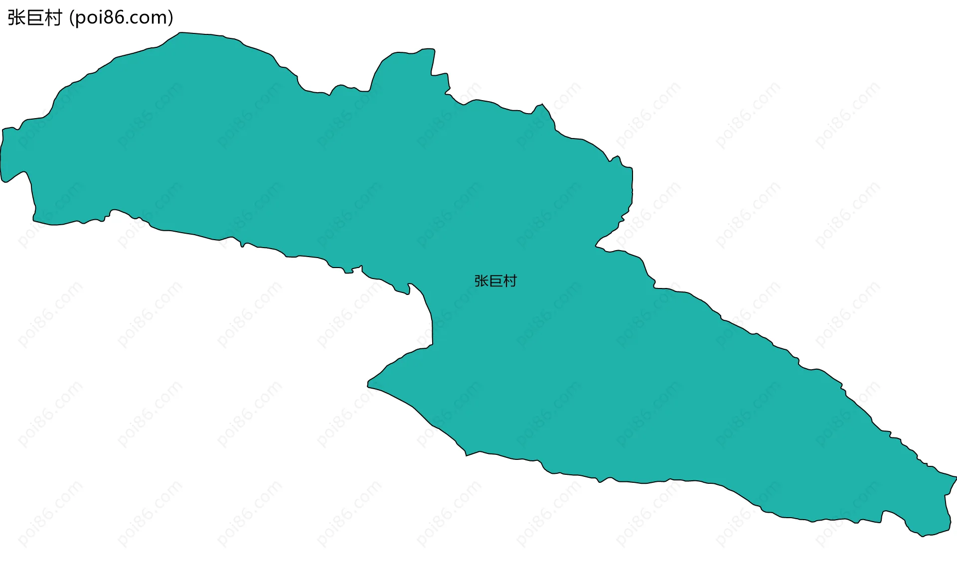 张巨村边界地图