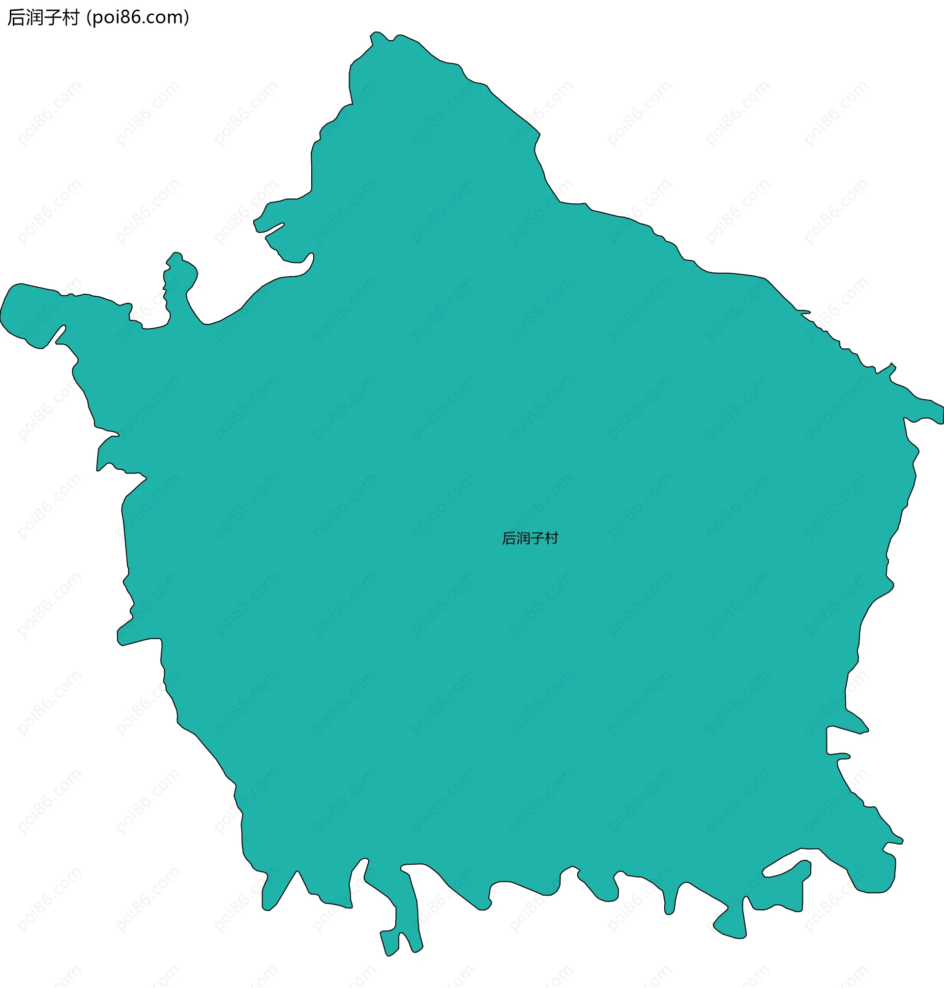 后润子村边界地图