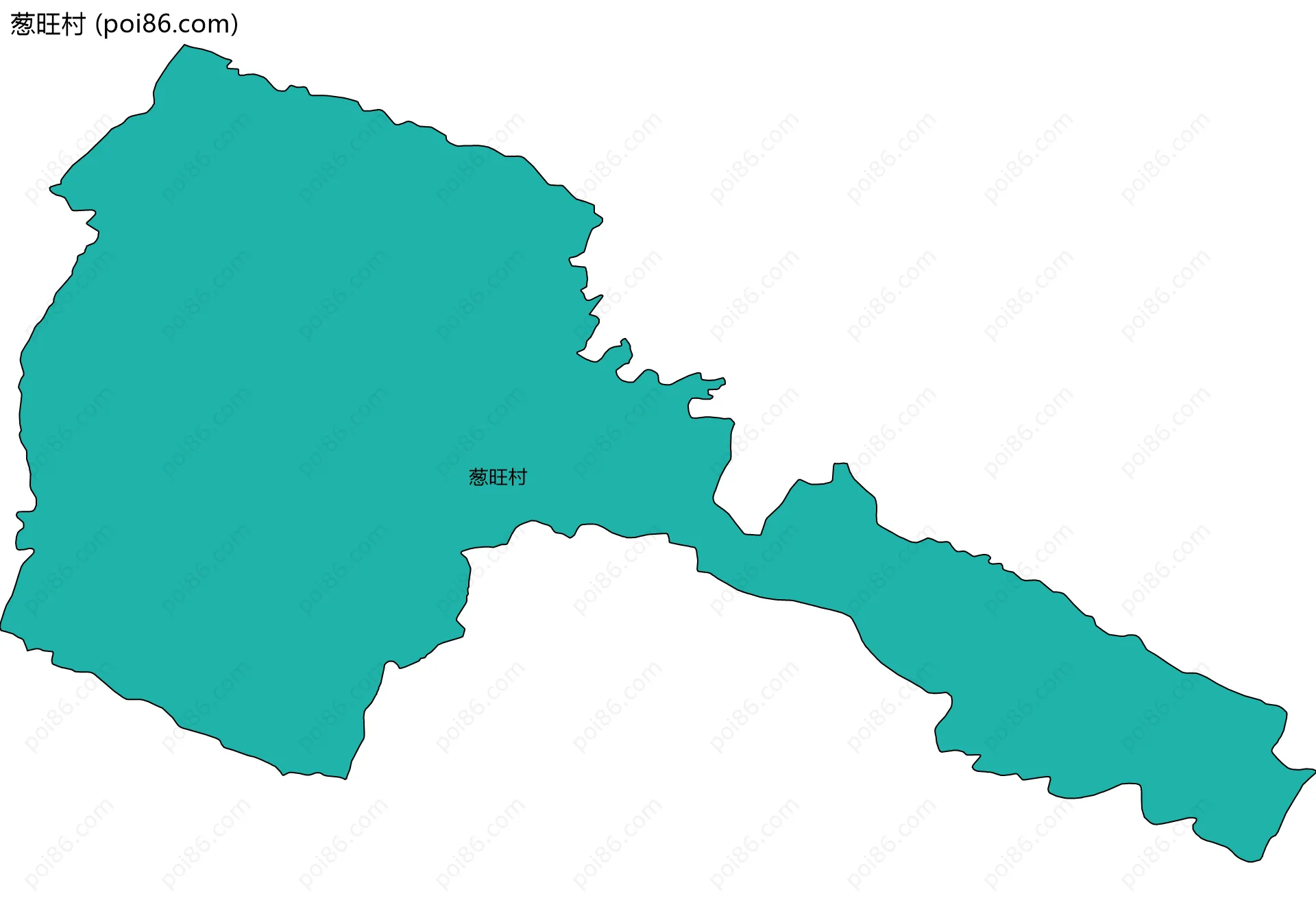 葱旺村边界地图