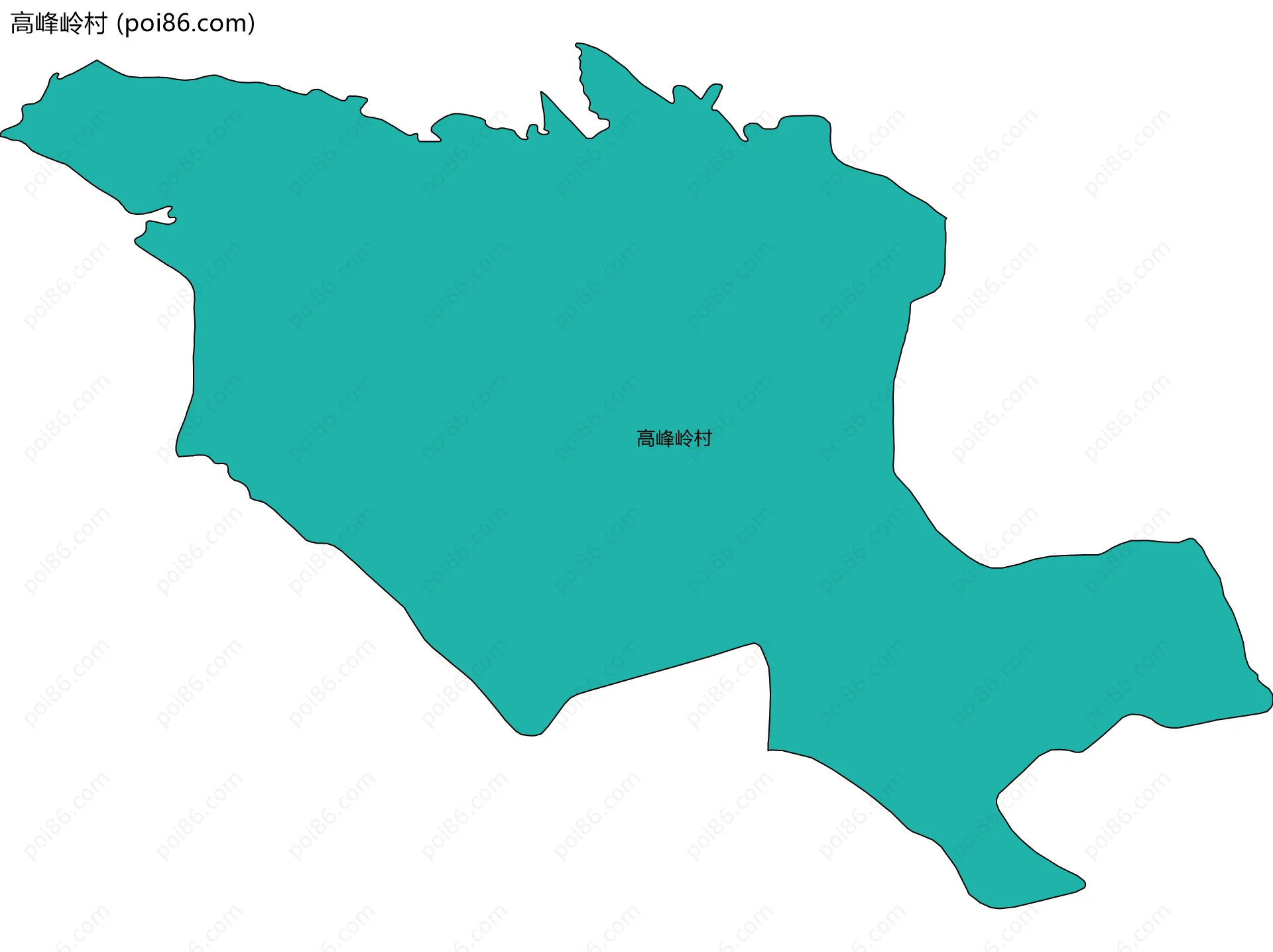 高峰岭村边界地图