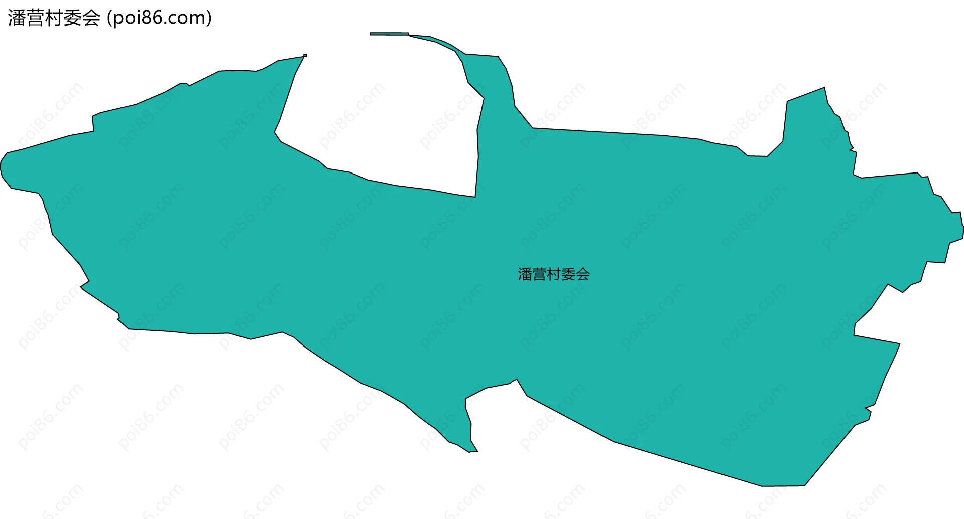 潘营村委会边界地图