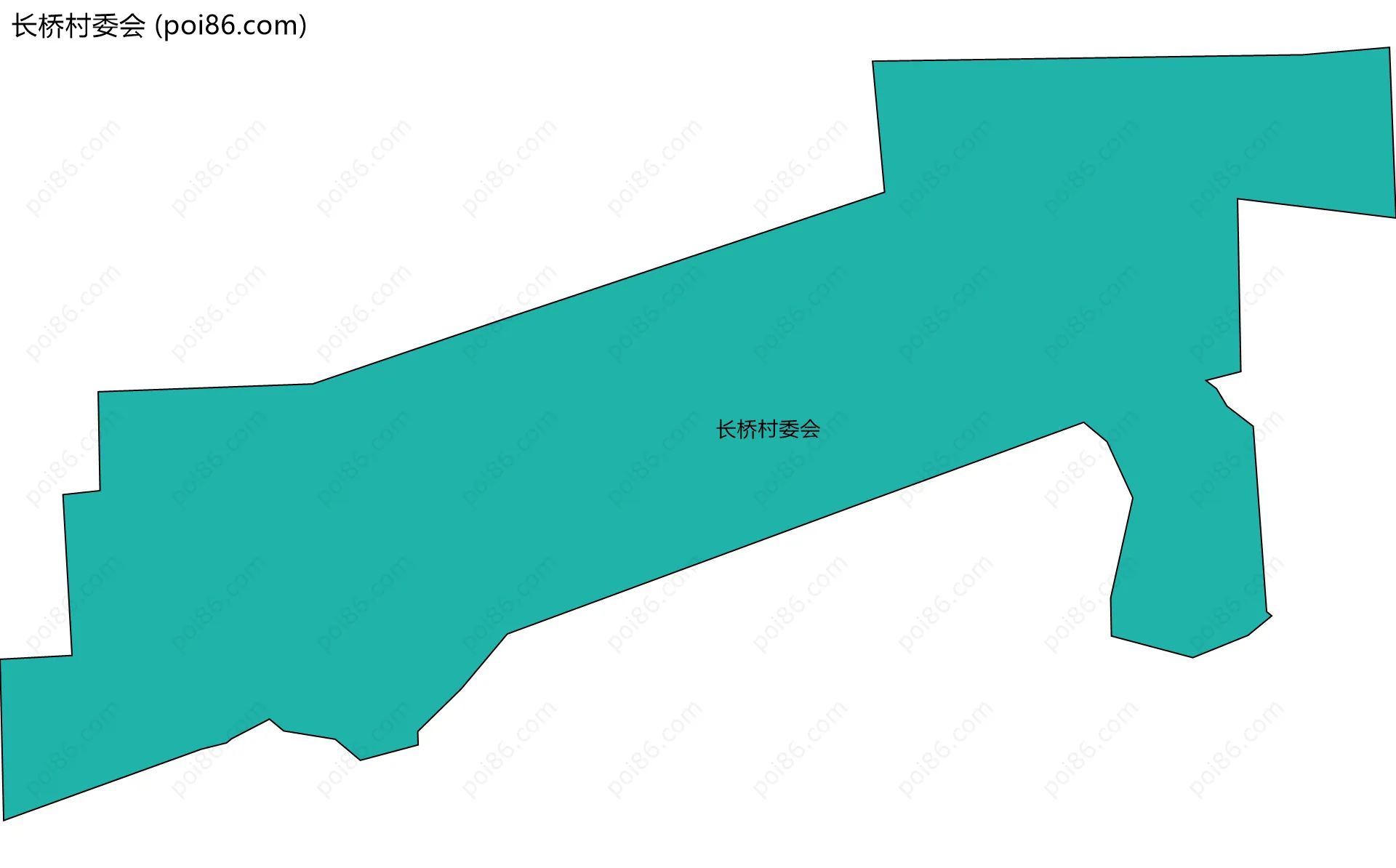 长桥村委会边界地图