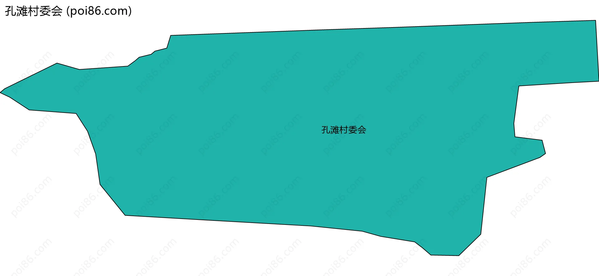 孔滩村委会边界地图