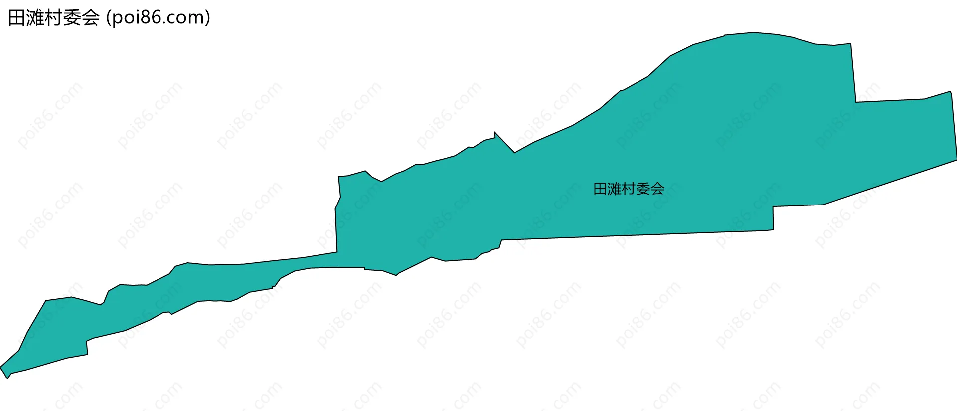 田滩村委会边界地图