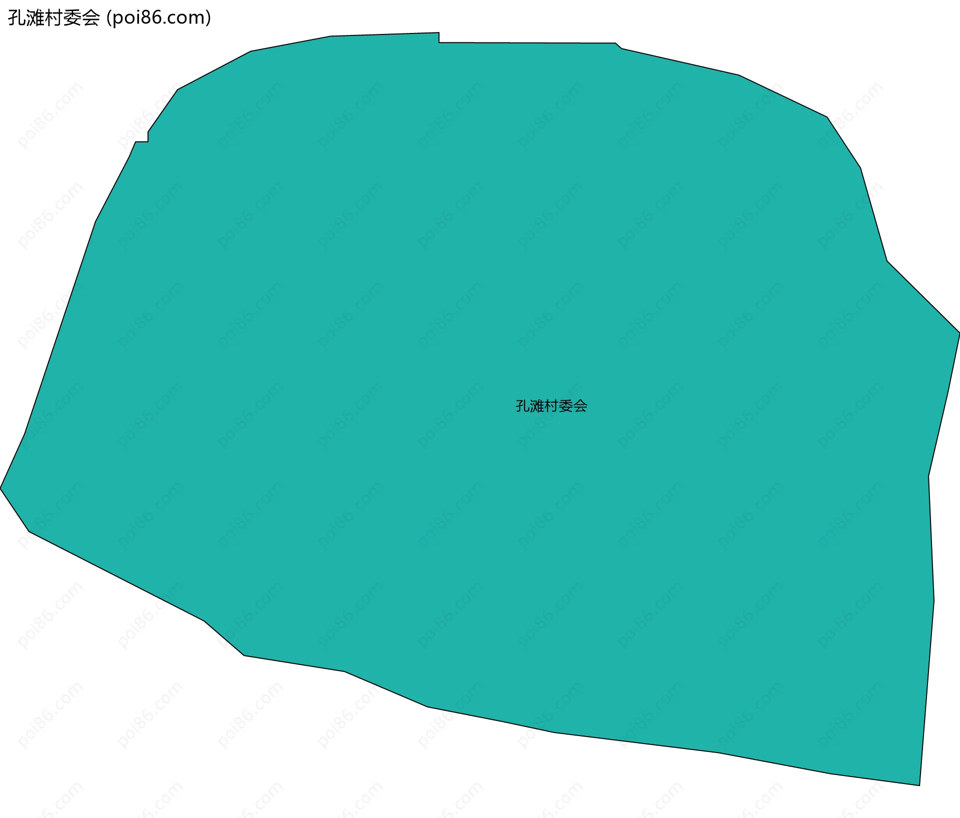 孔滩村委会边界地图