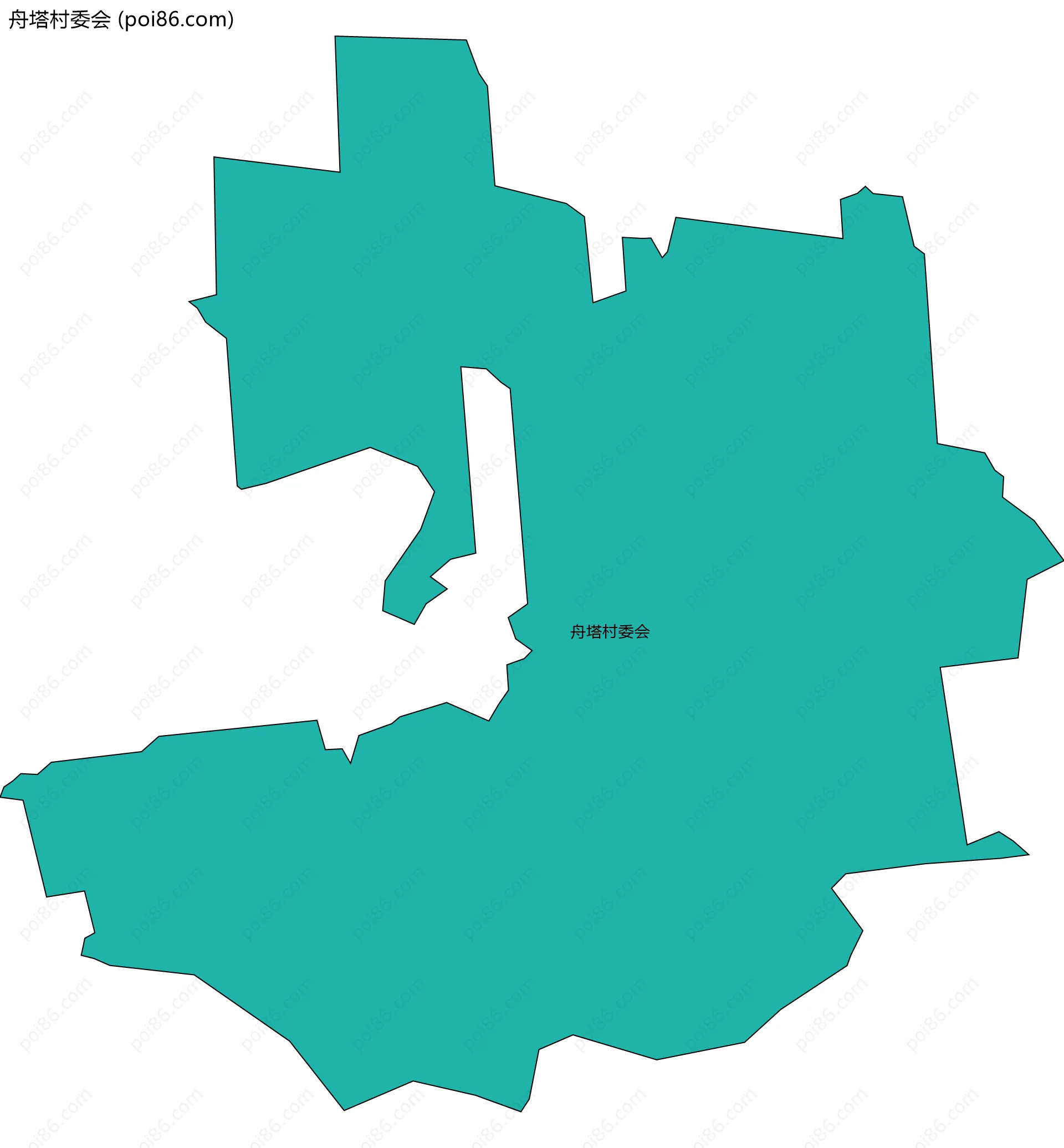 舟塔村委会边界地图