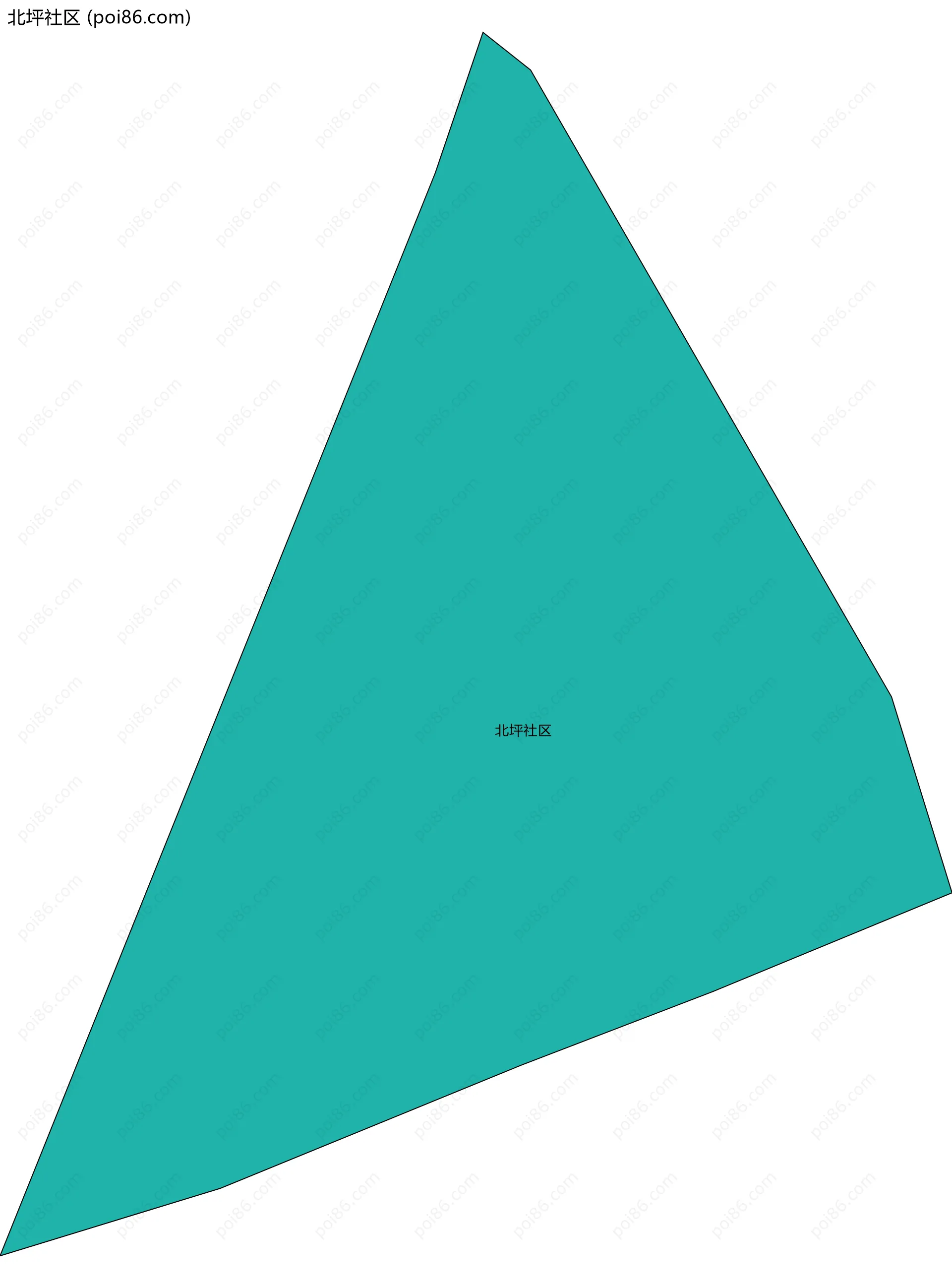 北坪社区边界地图