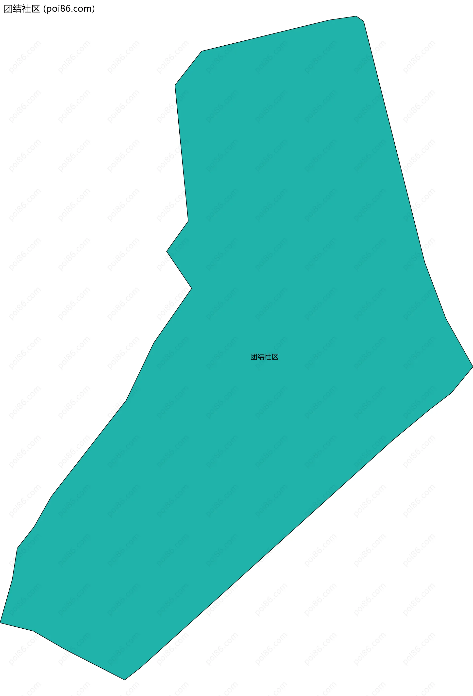 团结社区边界地图