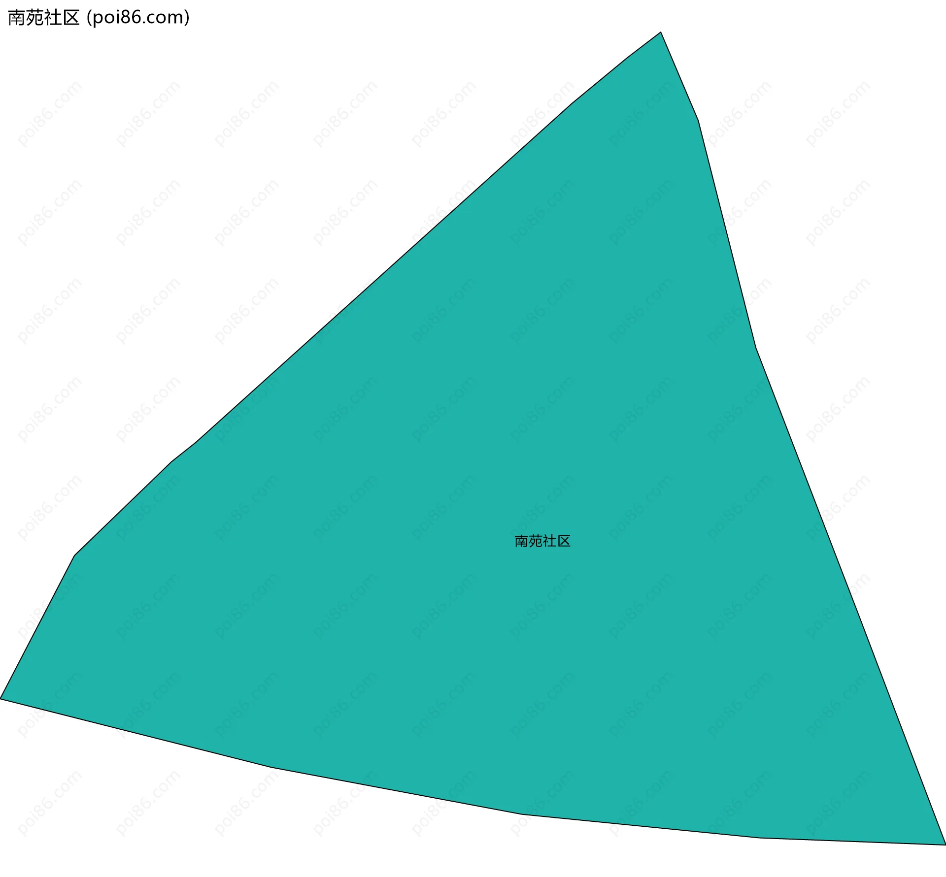 南苑社区边界地图