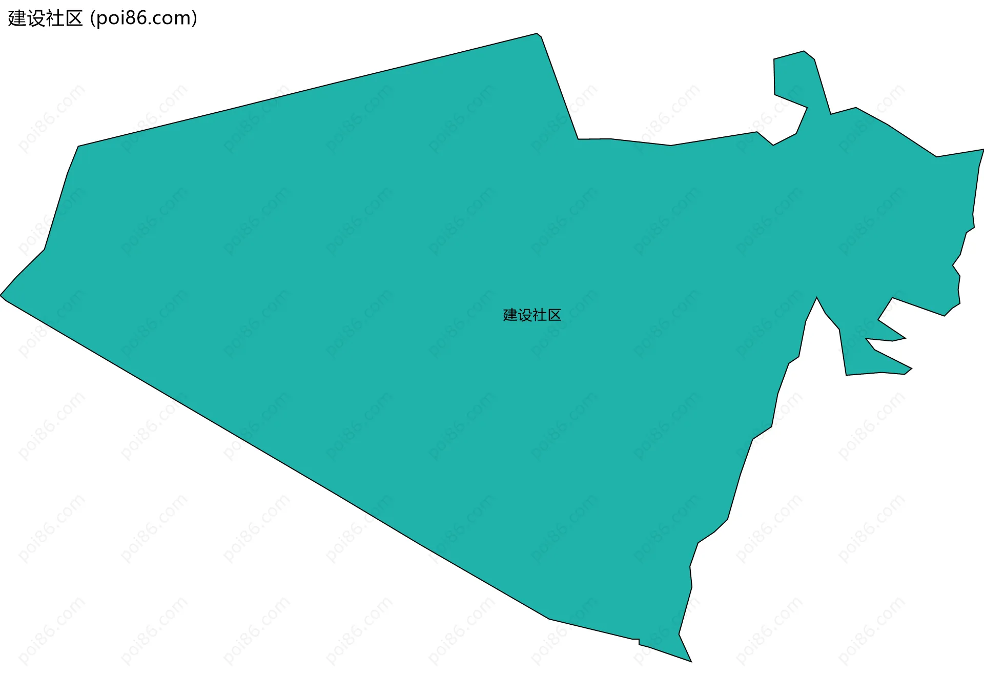 建设社区边界地图
