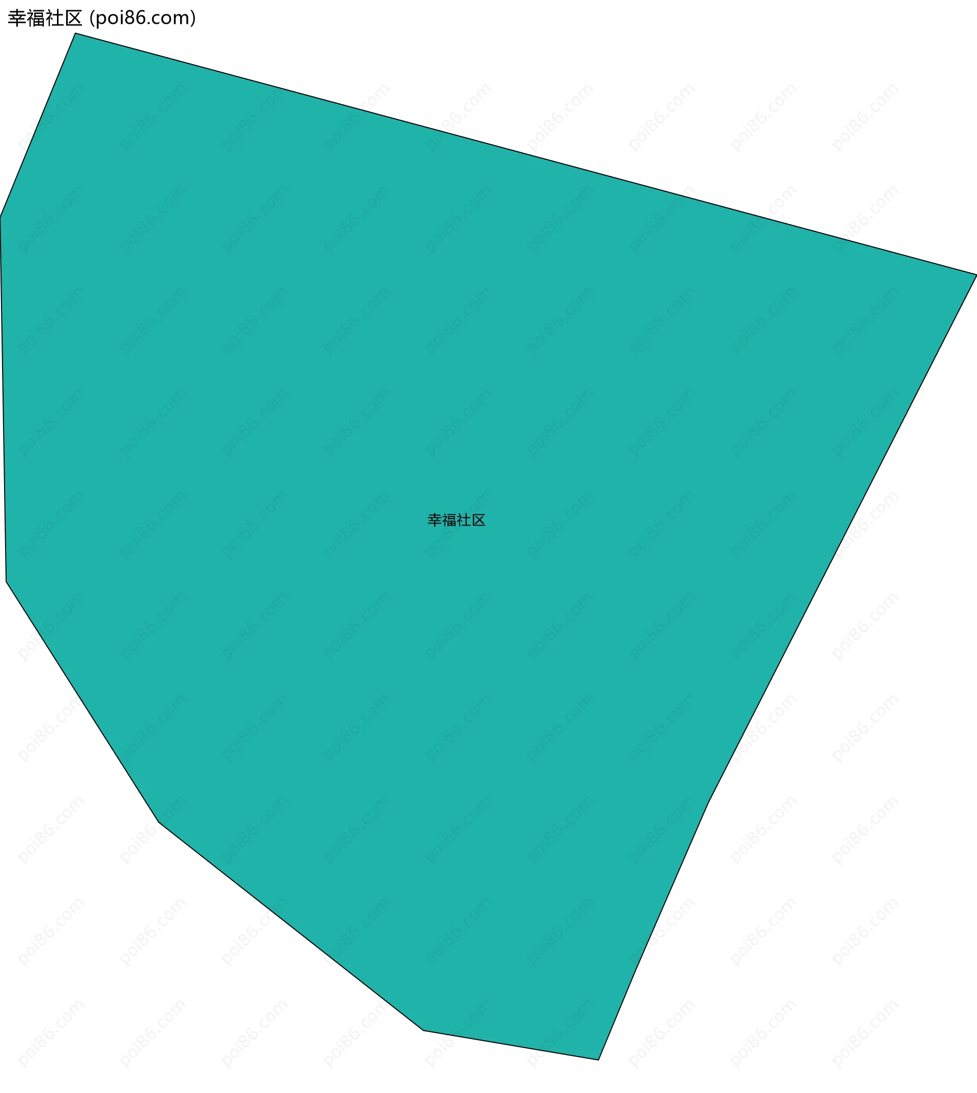 幸福社区边界地图