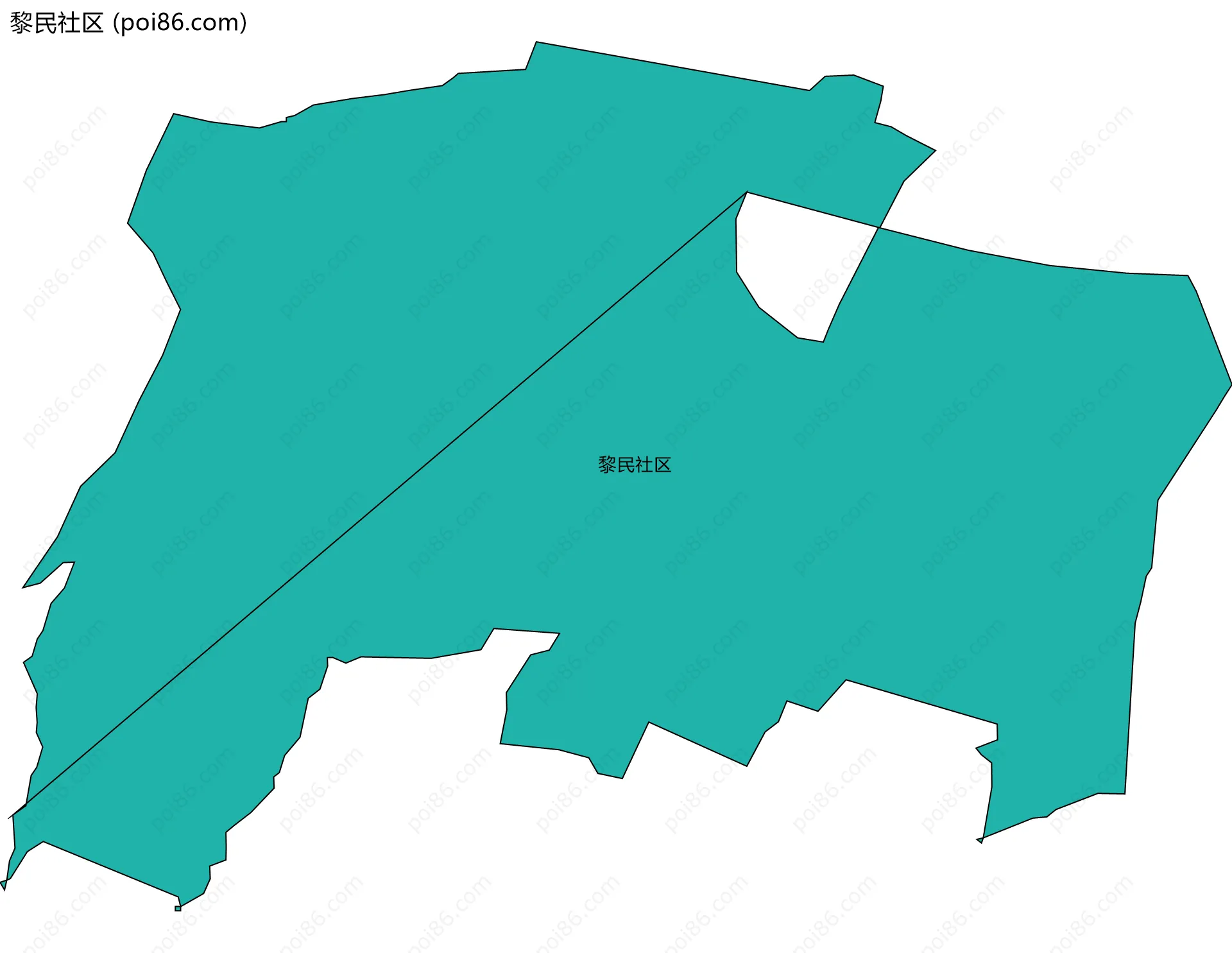 黎民社区边界地图