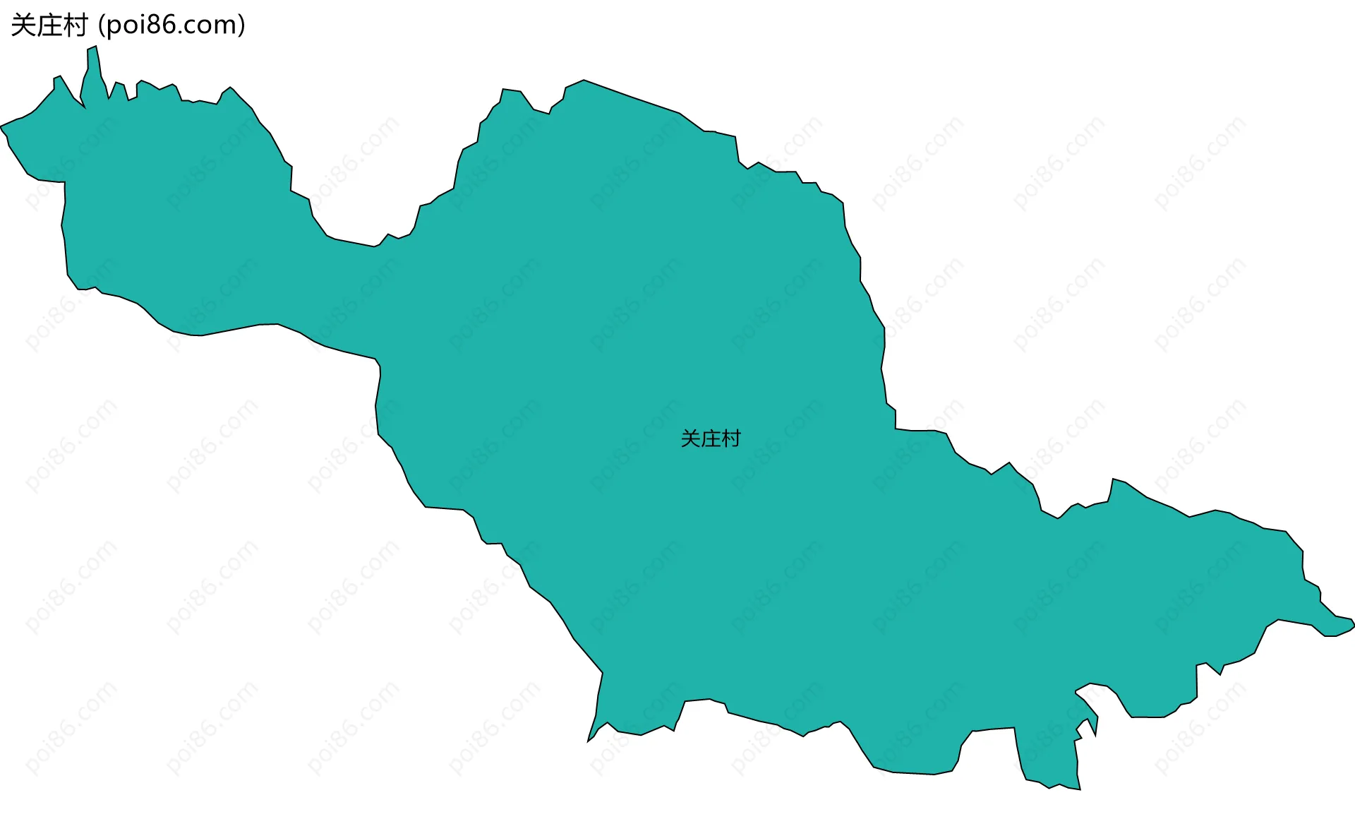 关庄村边界地图