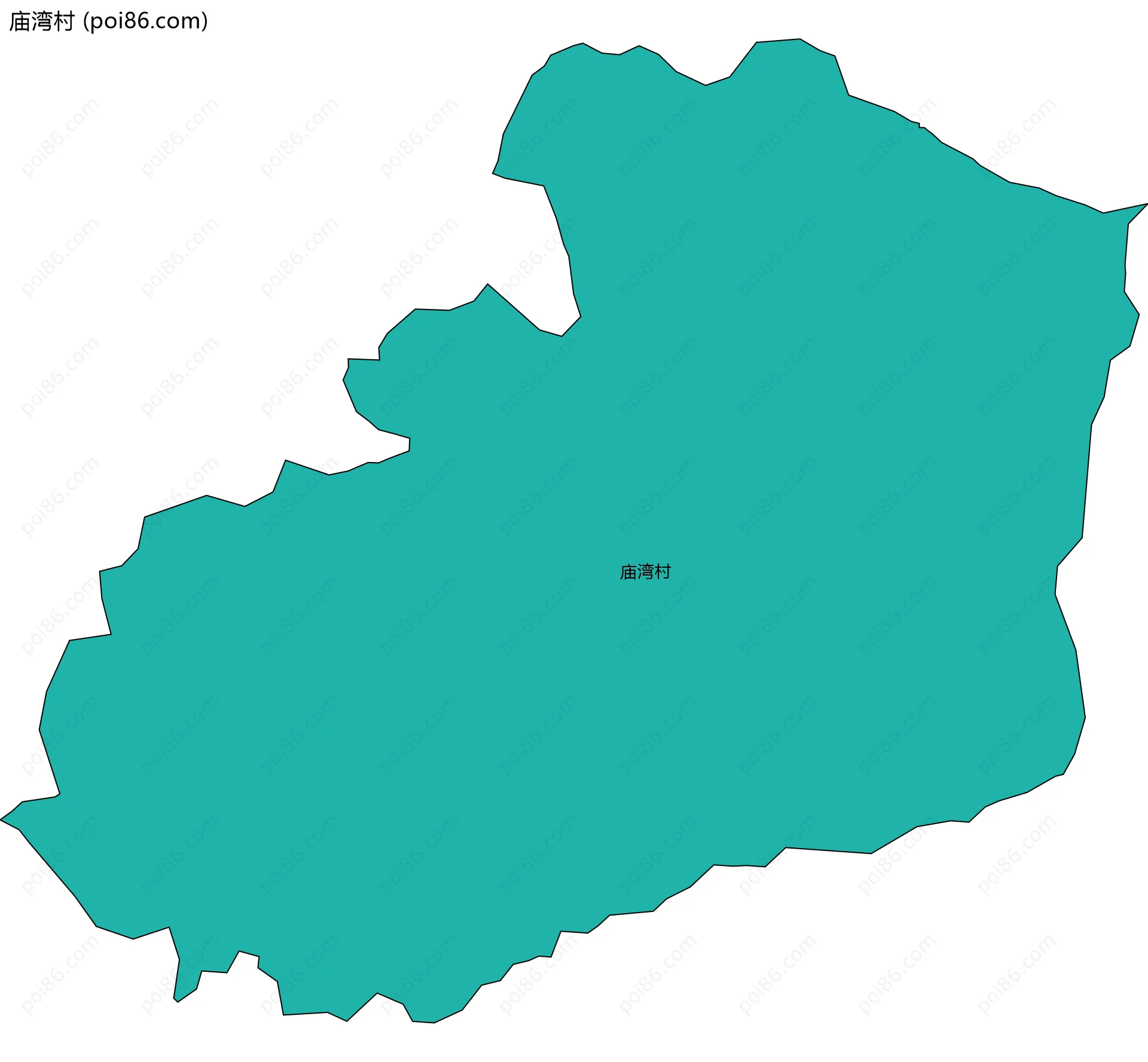 庙湾村边界地图