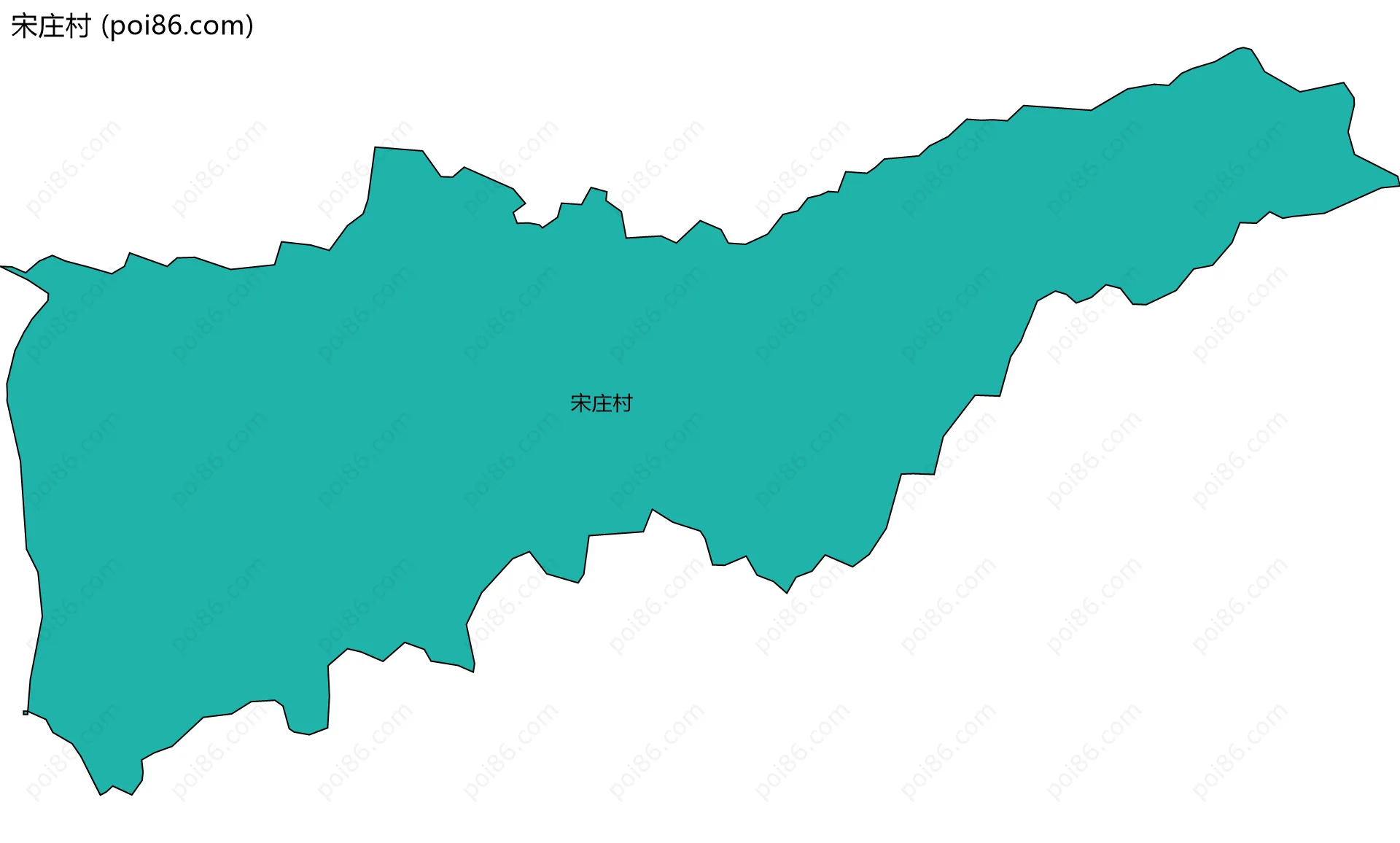 宋庄村边界地图