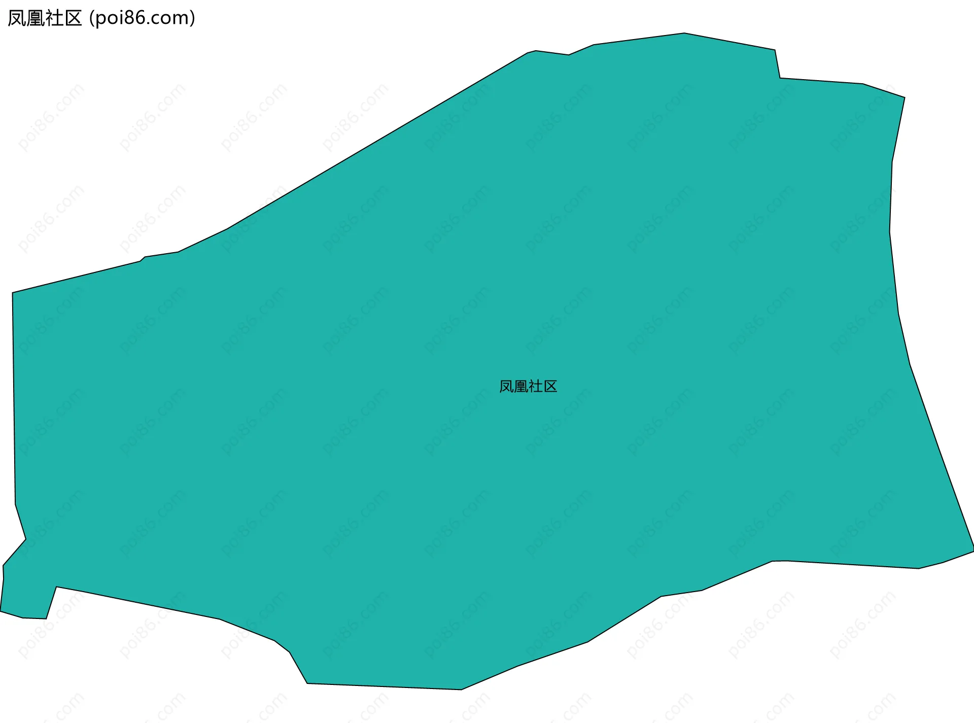 凤凰社区边界地图