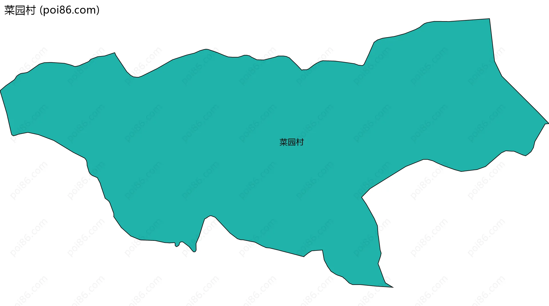 菜园村边界地图